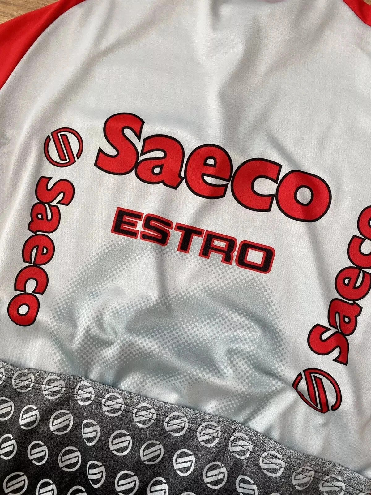 Vintage Vintage Bike Cycling Jersey Cyclism Team Saeco Estro GSG Size US XXL / EU 58 / 5 - 9 Thumbnail