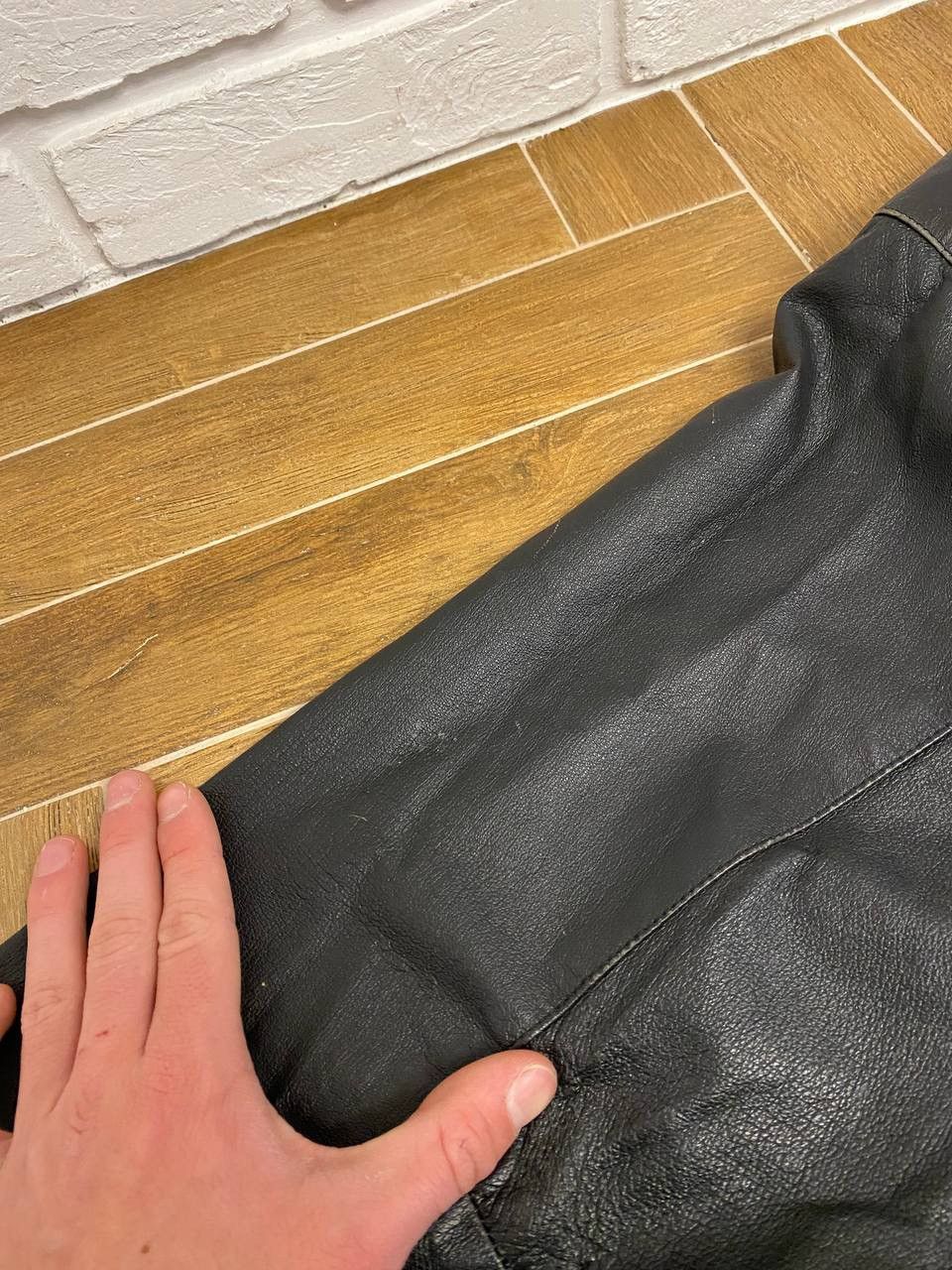 Vintage Rare Vintage Borussia Mönchengladbach Leather Bomber 90s Size US L / EU 52-54 / 3 - 11 Thumbnail