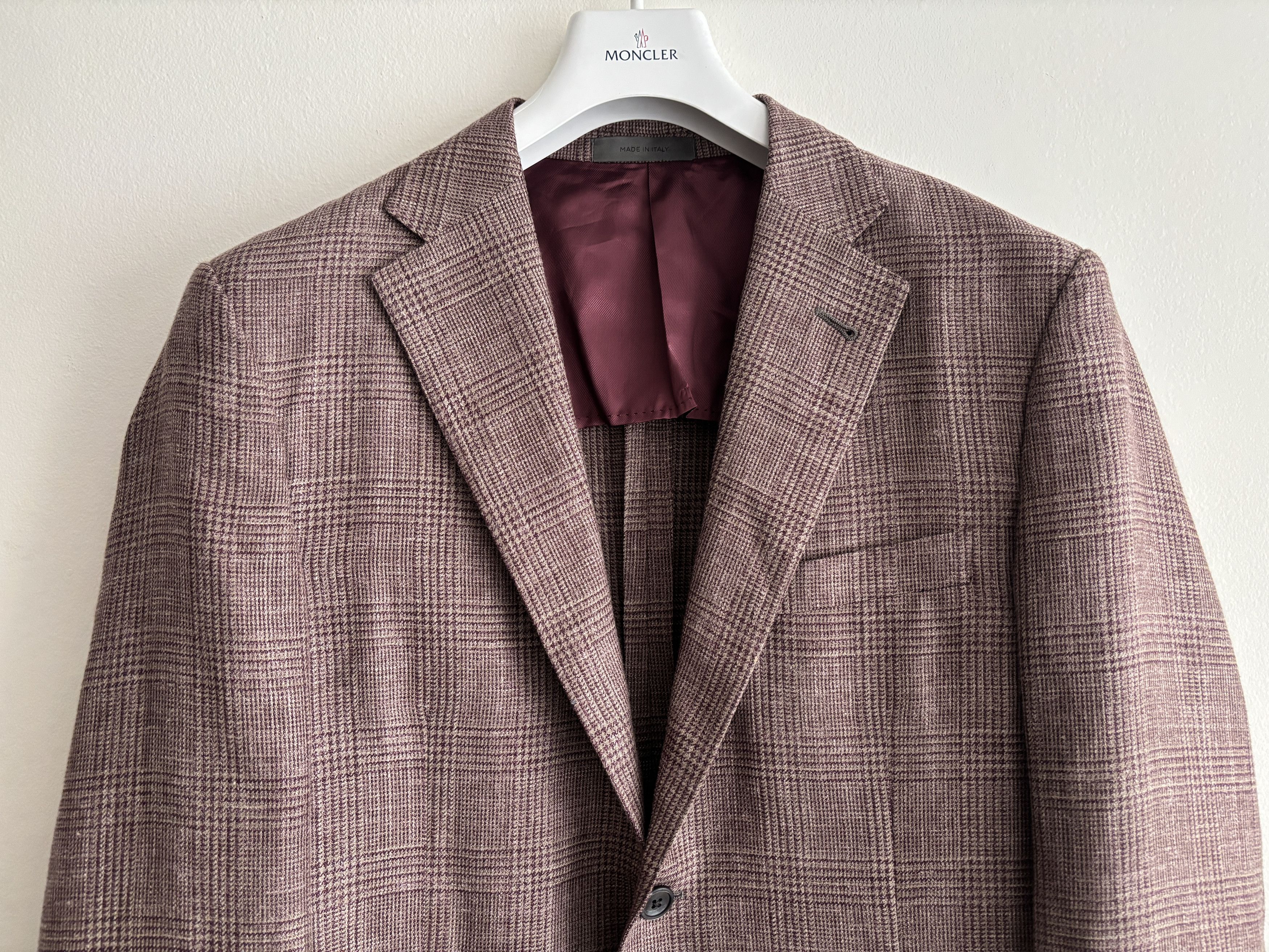 Corneliani $2200 Unstructured Glen Check Wool Silk Linen Sport Coat Size 42R - 2 Thumbnail