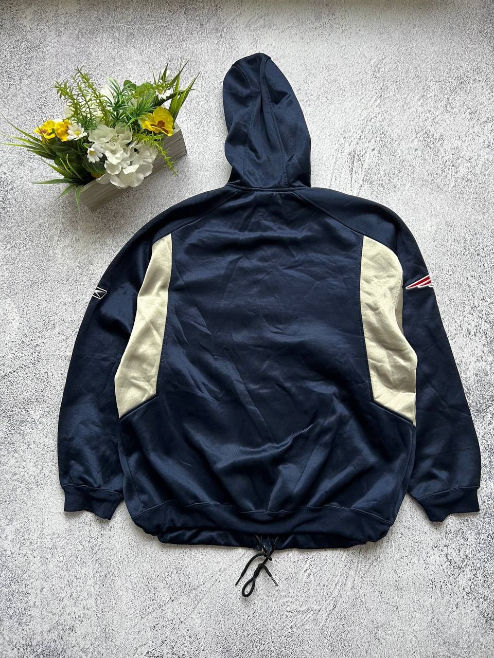 NFL × Reebok × Vintage Vintage Reebok New England Patriots NFL Full Zip Hoodie Size US L / EU 52-54 / 3 - 14 Thumbnail