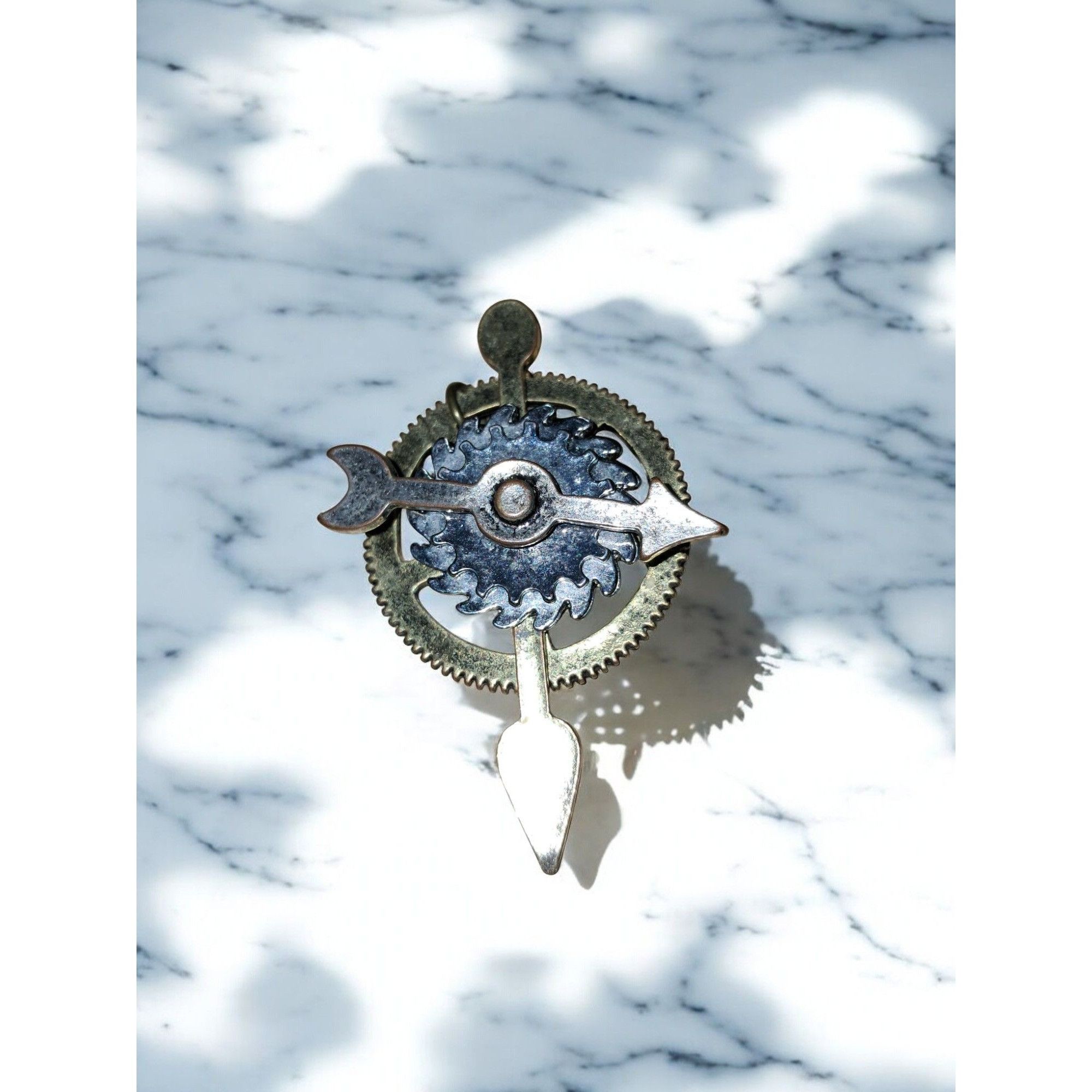 Other Steampunk Clock Gear Pendant with Rotating Hand Size ONE SIZE - 1 Thumbnail