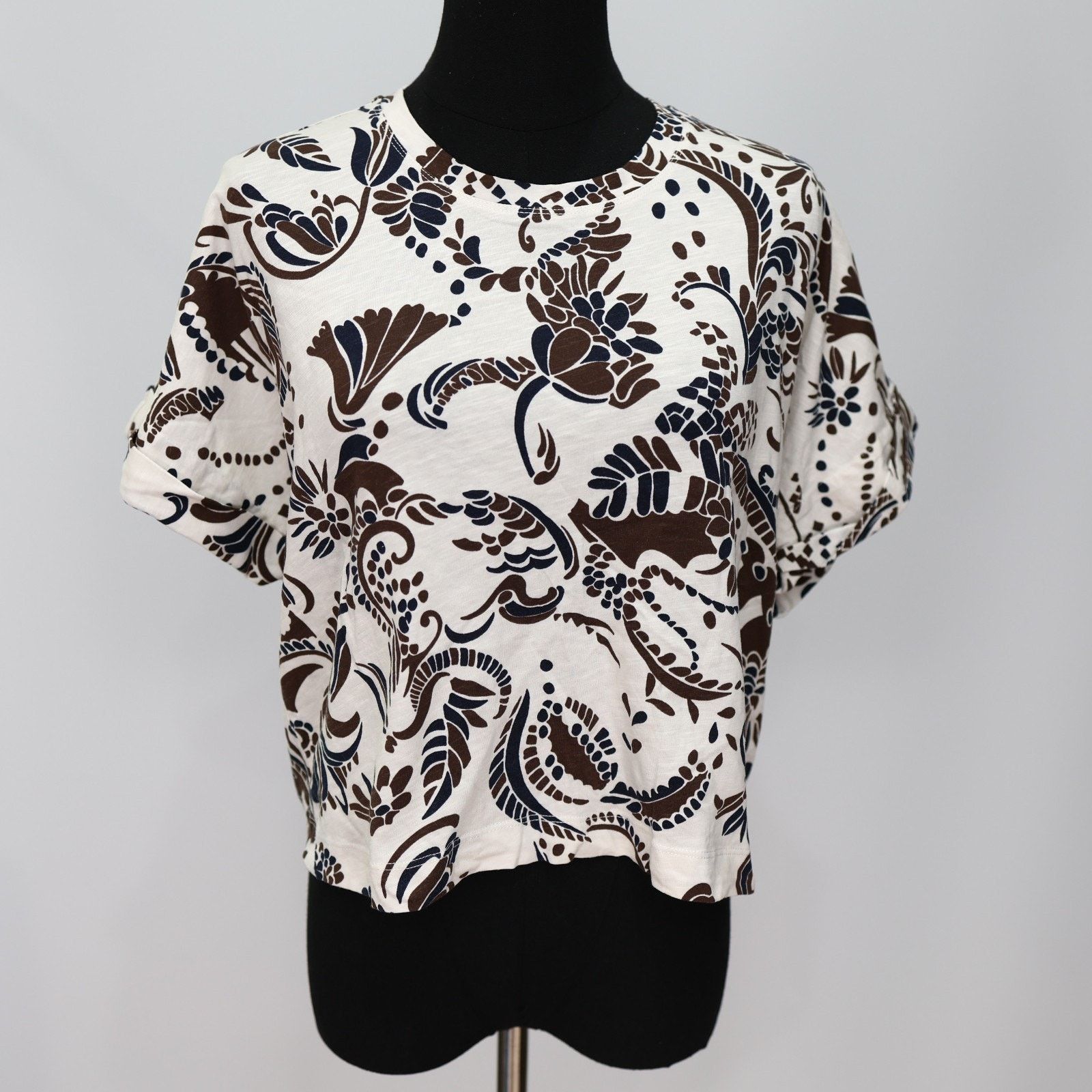 ME+EM NWoT ME+EM 100% Cotton Slub Jersey Box Tee Size 6 $125 Size M / US 6-8 / IT 42-44 - 2 Thumbnail