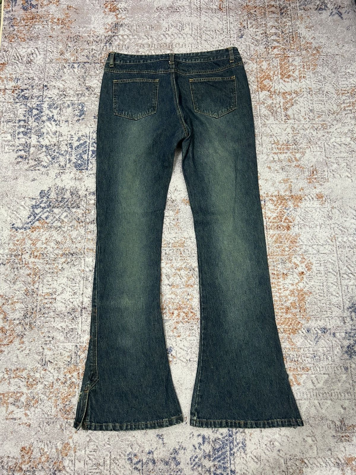 If Six Was Nine Jouer Aux Echecs Flared Bell Buttom Jeans Size US 32 / EU 48 - 4 Thumbnail