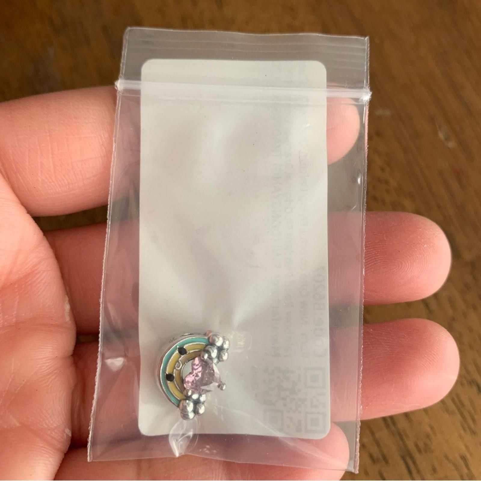 Other NWOT Rainbow Embraces Heart Gem Charm Sterling Silver 925 Size ONE SIZE - 2 Thumbnail