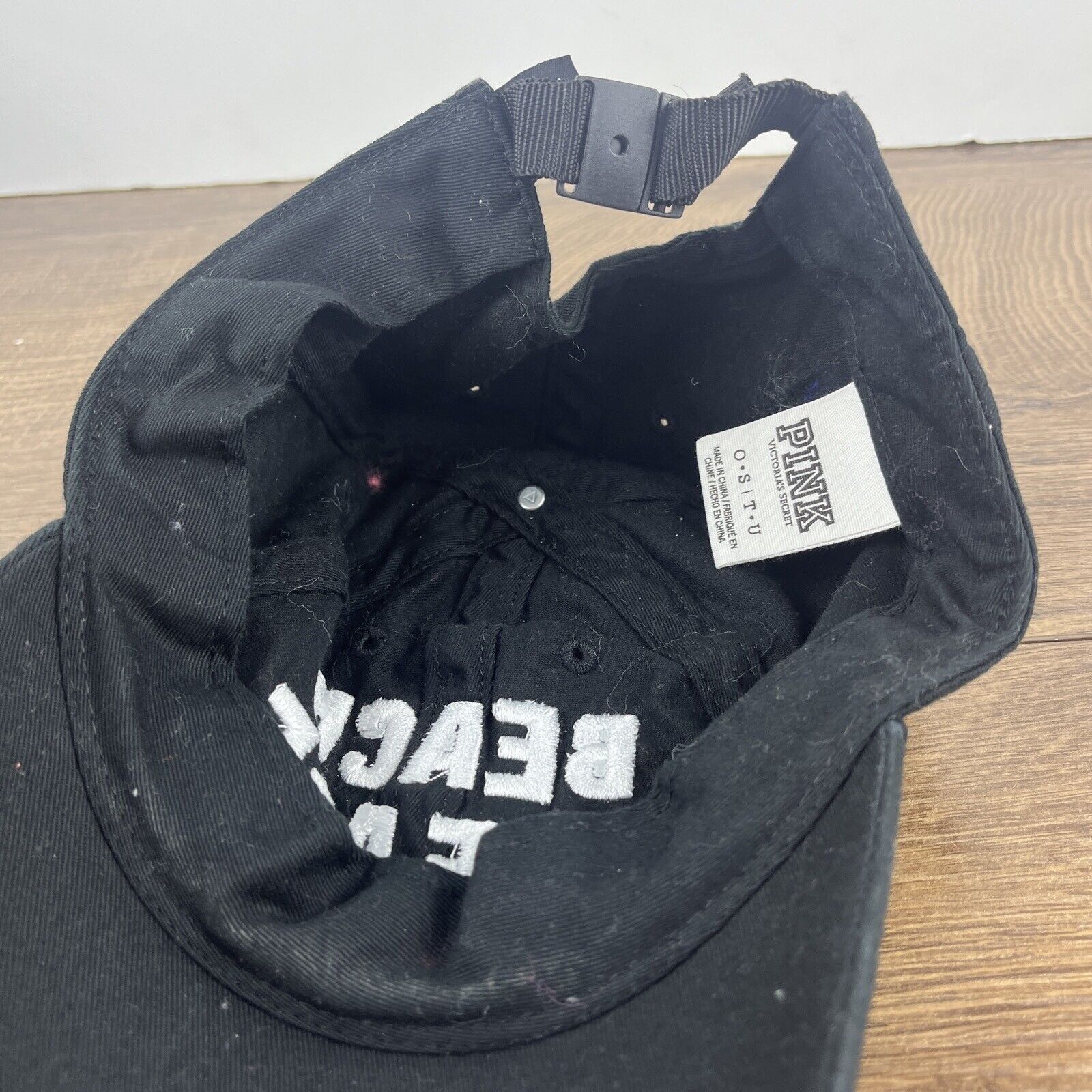 Pink Beach Please Hat Beach Black Hat PINK Adjustable Adult Size Size ONE SIZE - 13 Thumbnail