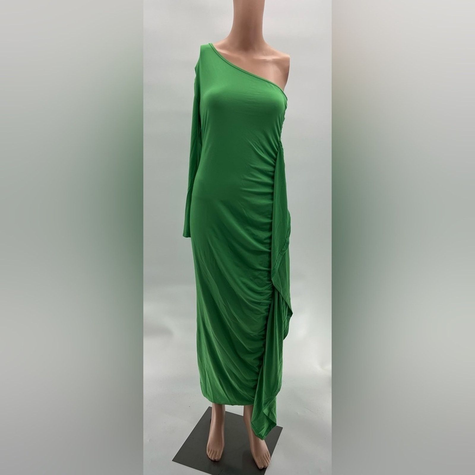 & Other Stories One Shoulder Ruches Asymmetrical Maxi Dress | Size S | NWOT Size S / US 4 / IT 40 - 1 Thumbnail