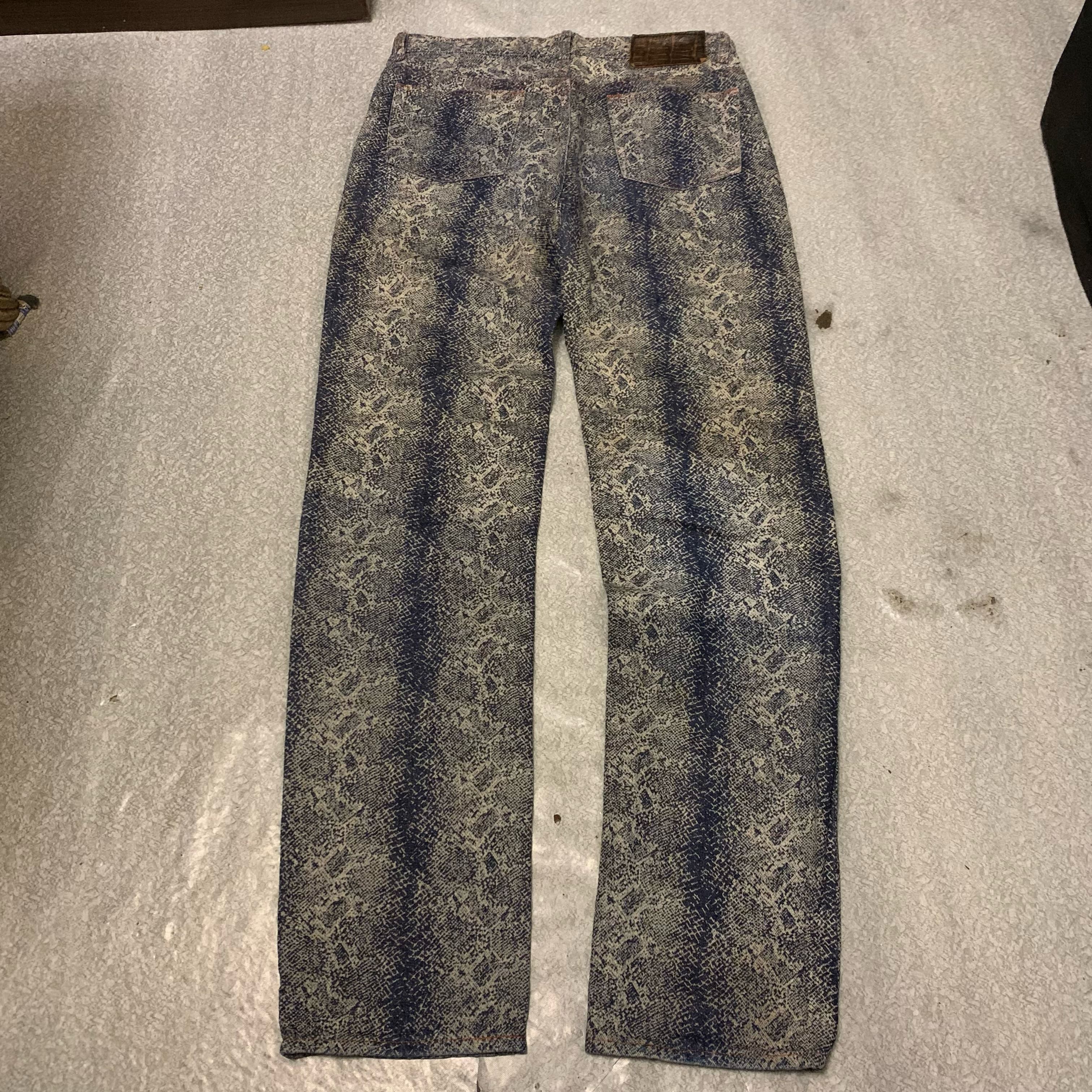 Carol Christian Poell AW/91-92" Yoshiyuki konishi ficce python jeans Size US 32 / EU 48 - 4 Thumbnail