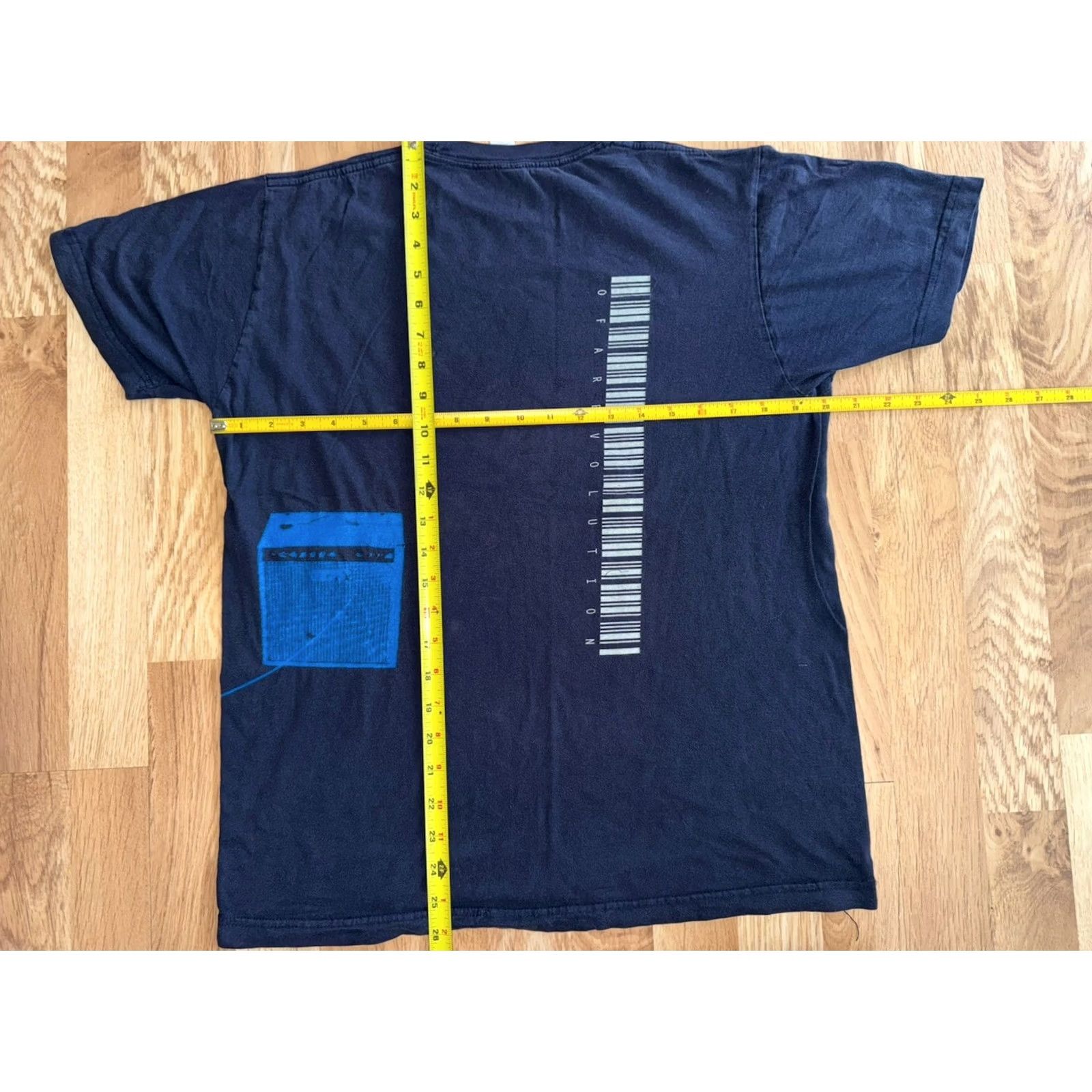 Tultex OAR Of A Revolution Band T Shirt Double Sided Guitar Amp Navy Size LG GUC Y2K Size US L / EU 52-54 / 3 - 4 Thumbnail