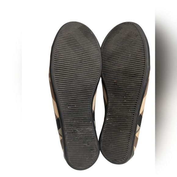 Burberry Black/Beige Canvas And Patent Leather Low Top Sneakers Size US 9 / IT 39 - 5 Thumbnail
