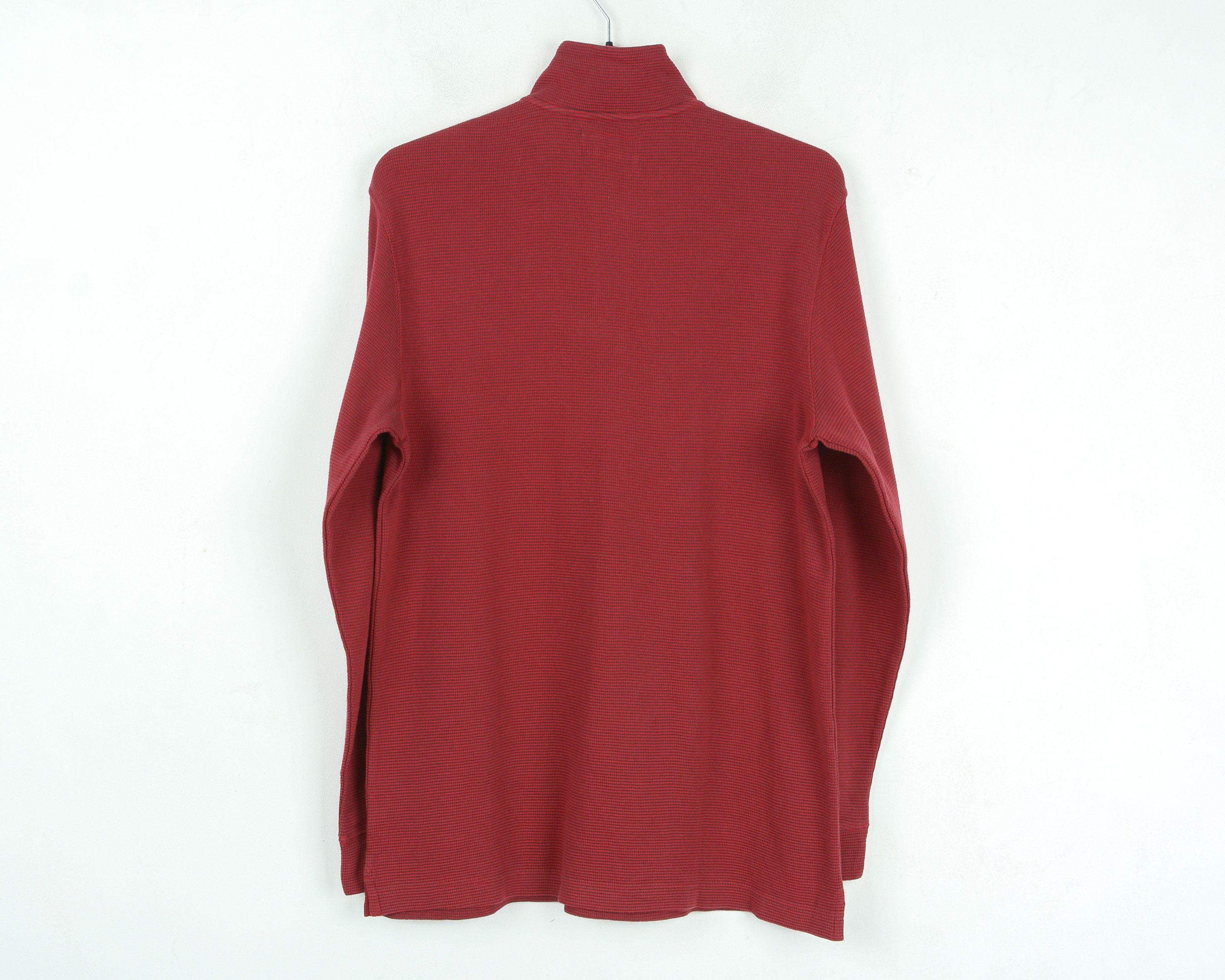 Chaps Cotton Sweater Striped Jumper Pullover High Neck Quarter Zip Size US M / EU 48-50 / 2 - 4 Thumbnail