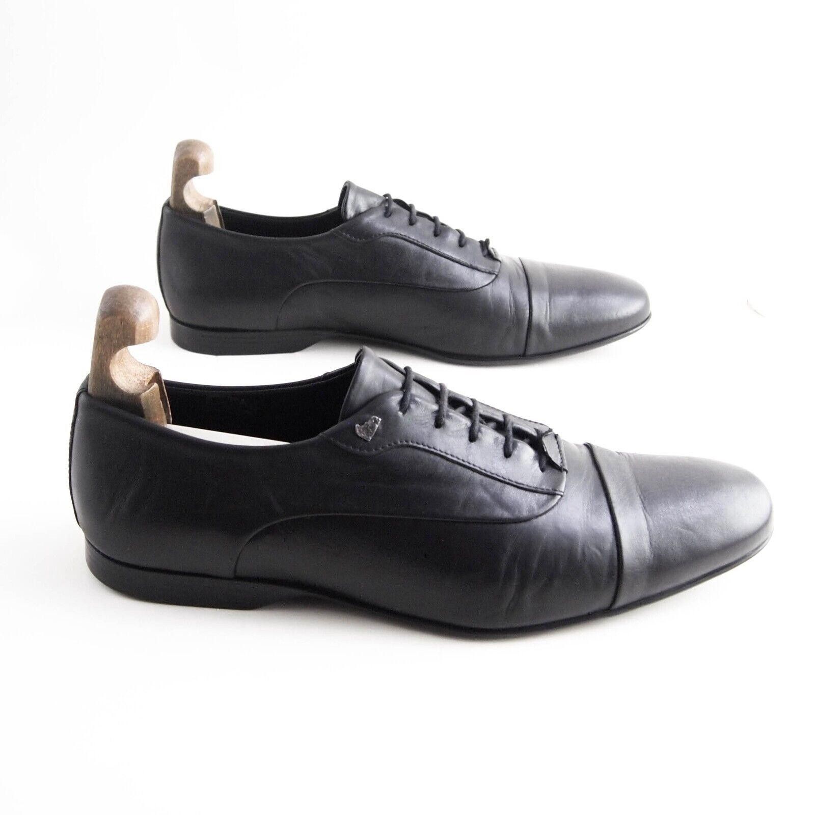Versace Versace Cap Toe Oxfords Black Leather Mens US 10 EU 43 Size US 10 / EU 43 - 7 Thumbnail