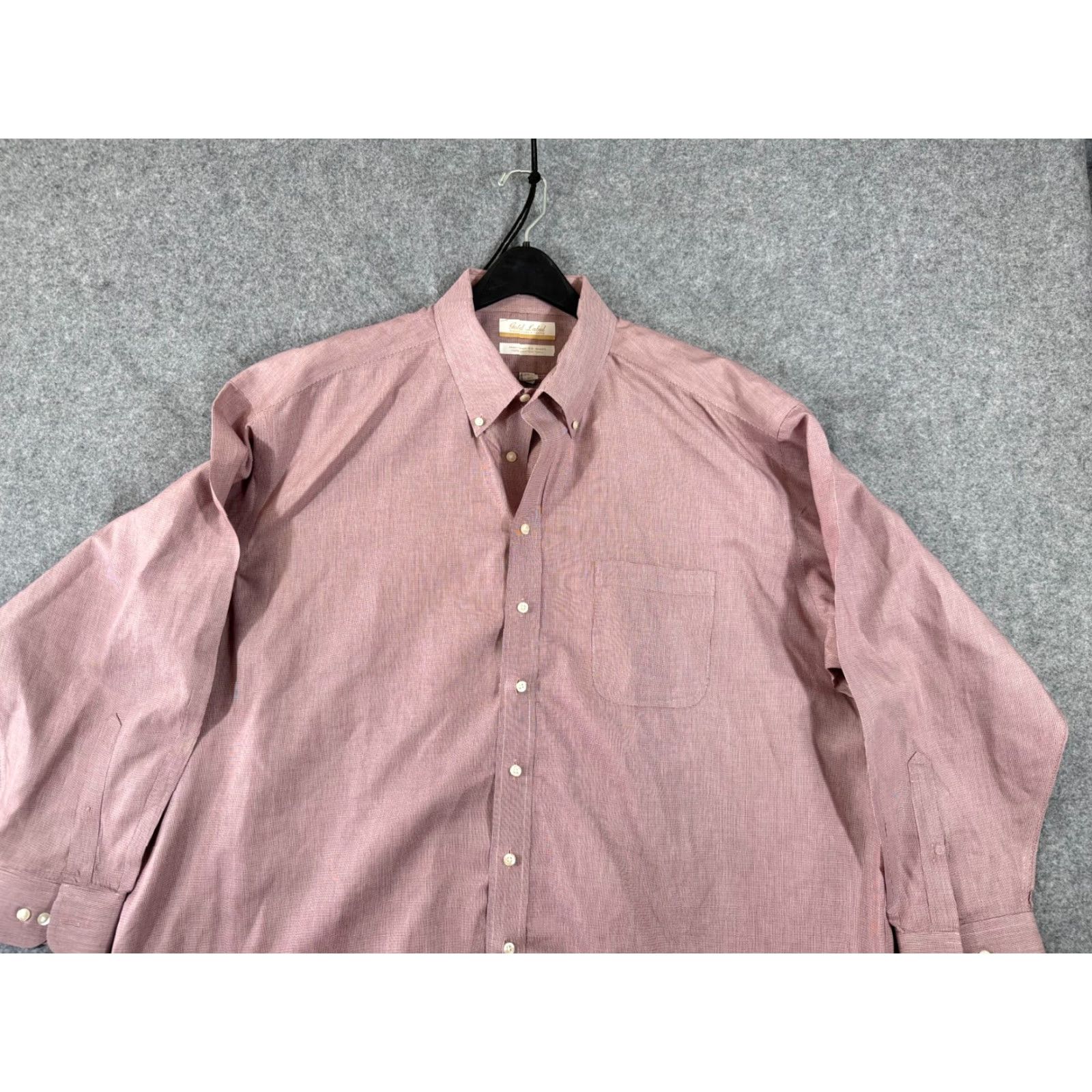 VINTAGE Roundtree & Yorke Gold Label Dress Shirt Mens 3XLT 19/35 Pink  Button-Down Preppy