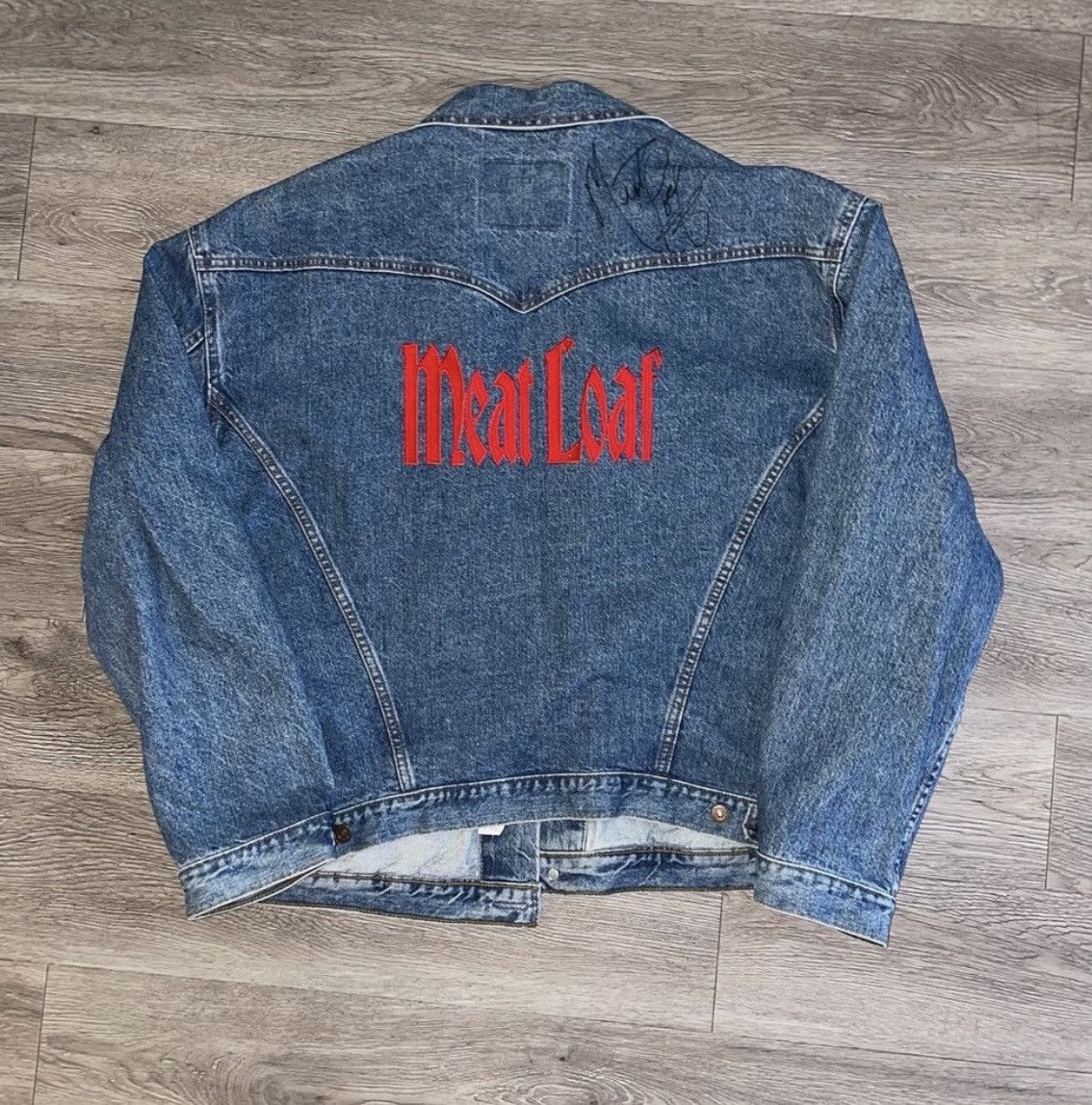 Band Tees × Levi's × Levi's Vintage Clothing 1993 Signed Meatloaf Levi’s Jacket Size US XL / EU 56 / 4 - 1 Thumbnail