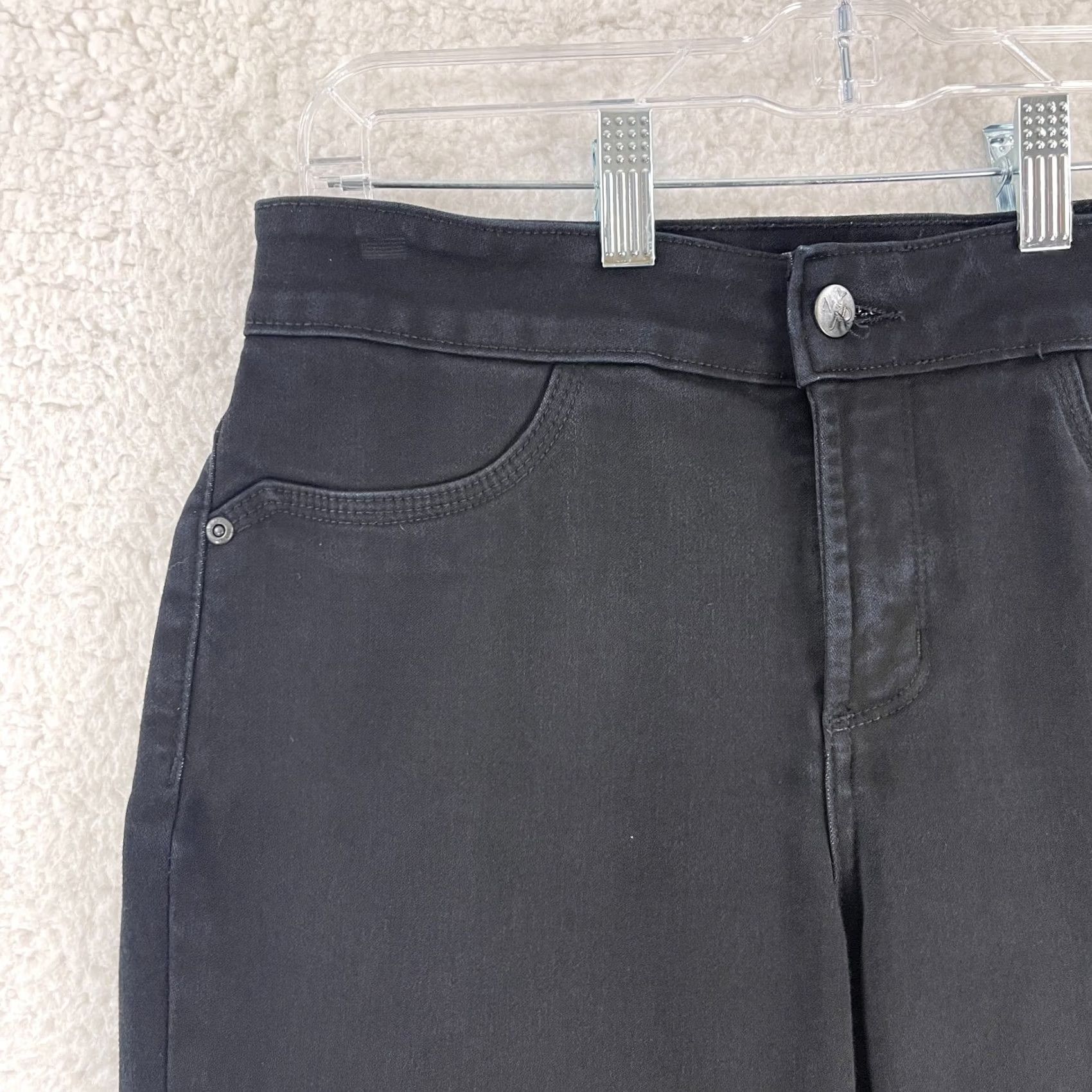 NYDJ NYDJ Jeans Womens Size 4 Black Denim Straight Legging Stretch Mid-Rise Casual Size 27" / US 4 / IT 40 - 4 Thumbnail