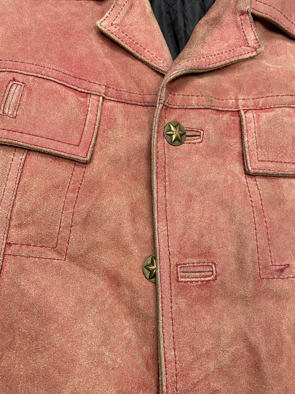 Vera Pelle Vintage Brick Red Suede Jacket 48 (M/L) Italy 90s Size US M / EU 48-50 / 2 - 5 Thumbnail