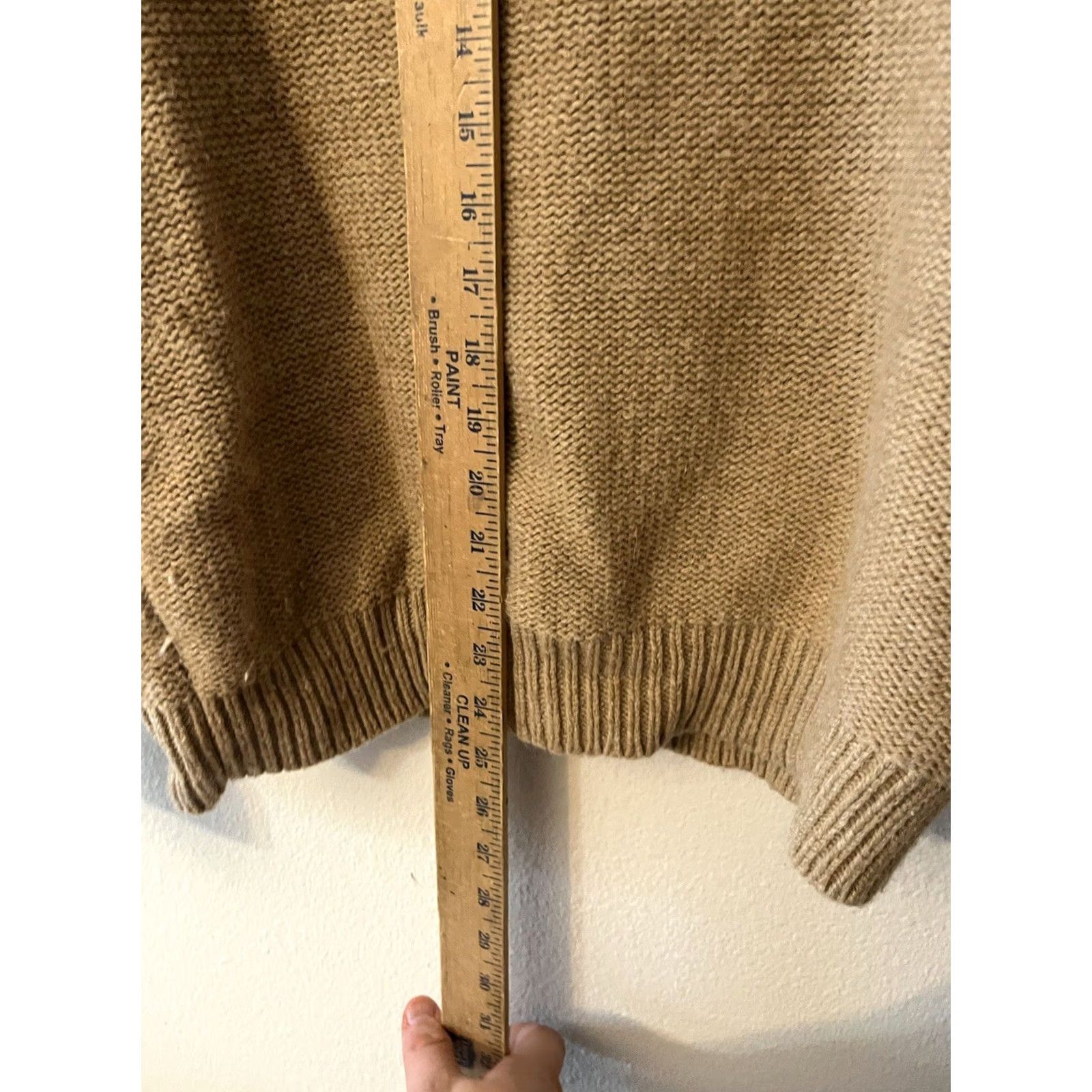 Gap GAP Sweater Beige Wool Blend Cable-Knit Size M Vintage 00s Size M / US 6-8 / IT 42-44 - 5 Thumbnail