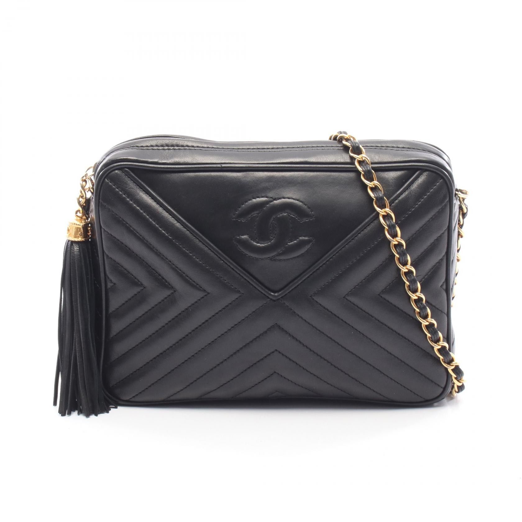 Chanel Chanel Chanel V Stitch Lambskin Shoulder Bag Leather Shoulder Bag DUTY FREE for USA Size ONE SIZE - 1 Thumbnail