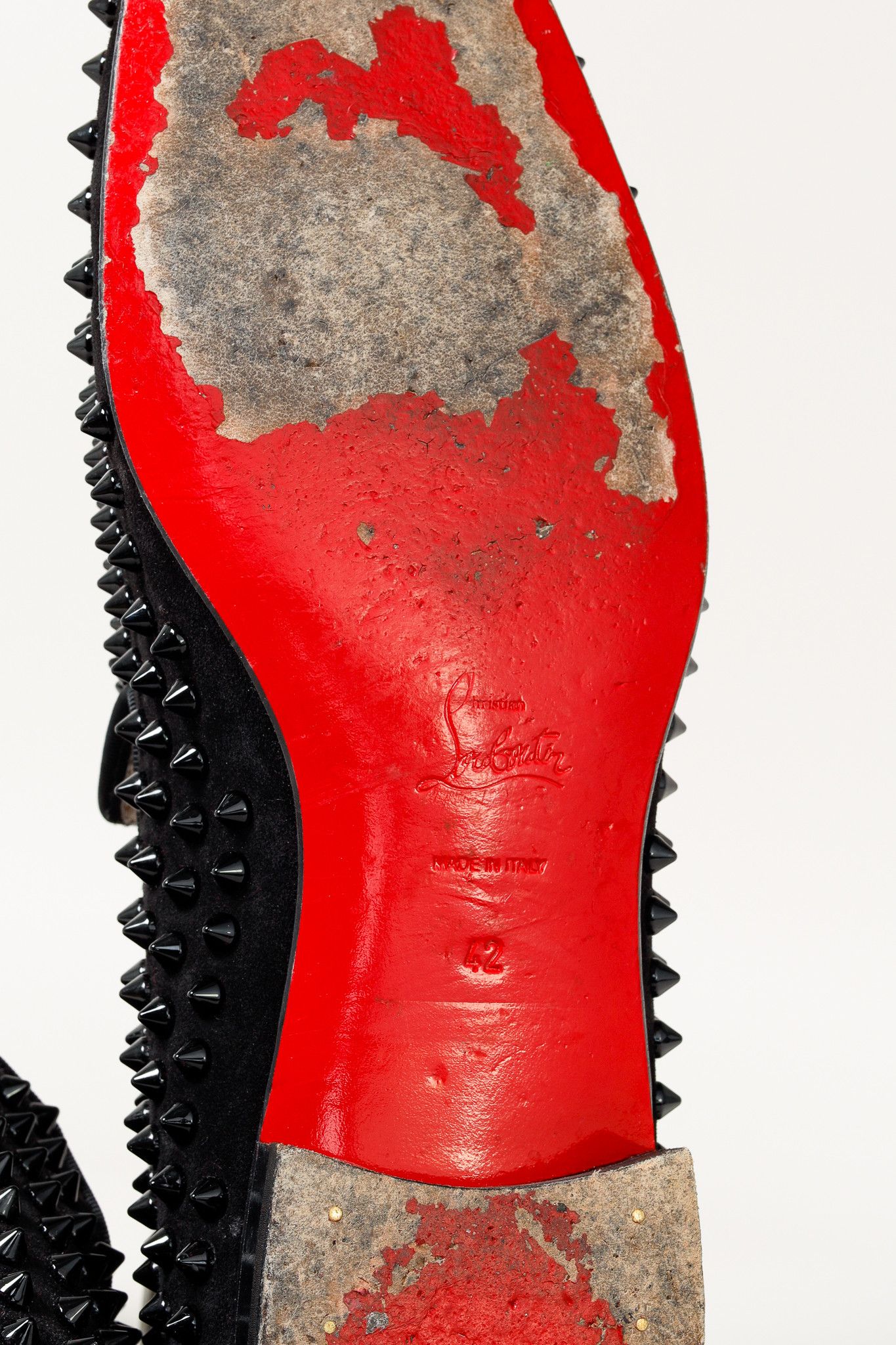 Christian Louboutin Christian Louboutin Dandelion Spikes Veau Velours Loafer Size US 9 / EU 42 - 5 Thumbnail