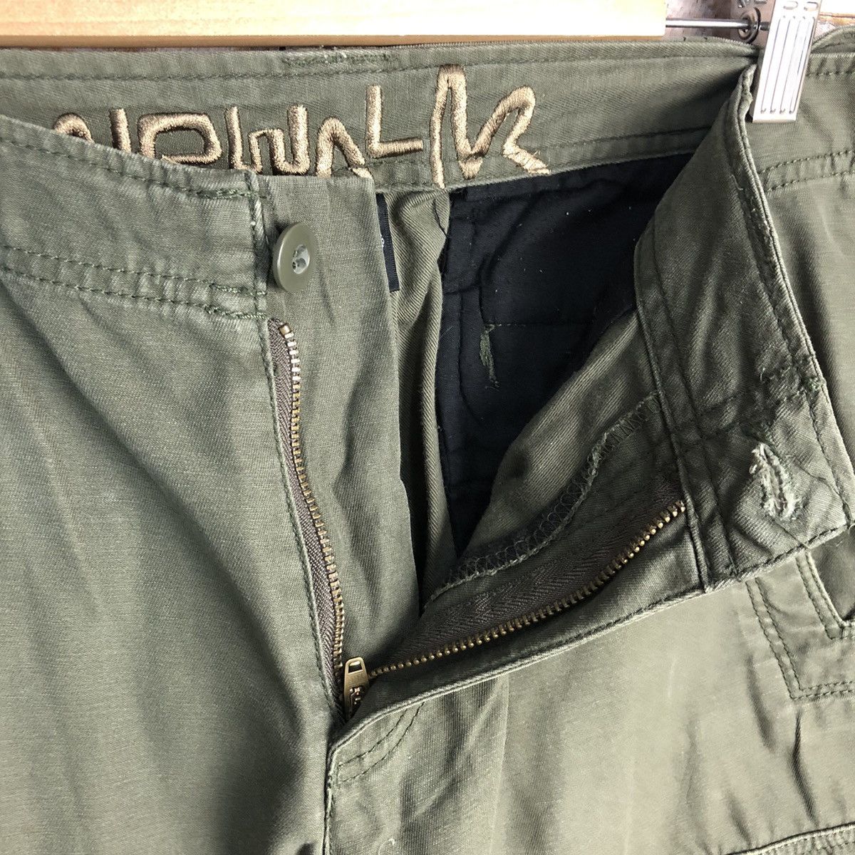 Airwalk Airwalk Green Cargo Multipocket Pants #A158 Size US 29 - 15 Thumbnail