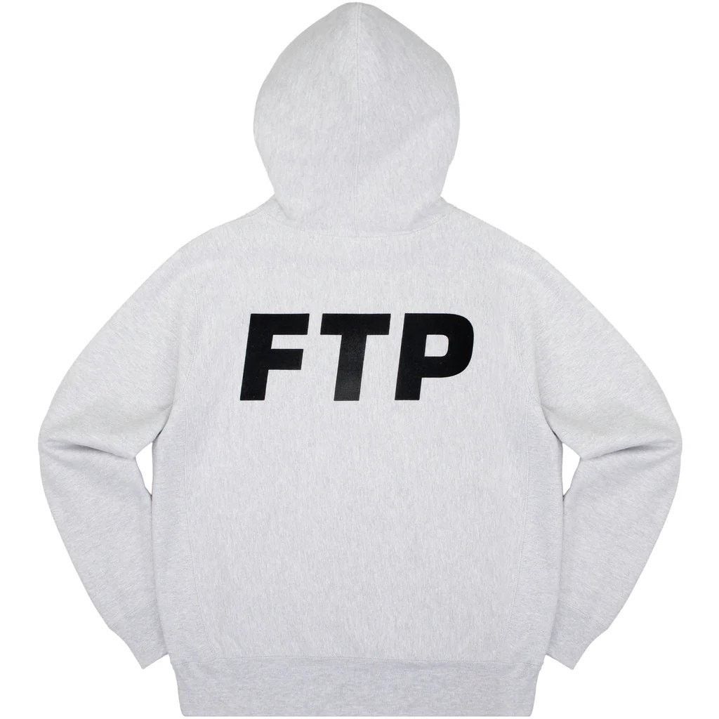 Fuck The Population FTP Flocked Logo Pullover (Heather Gray) – Size XL – PRESALE Size US XL / EU 56 / 4 - 2 Thumbnail