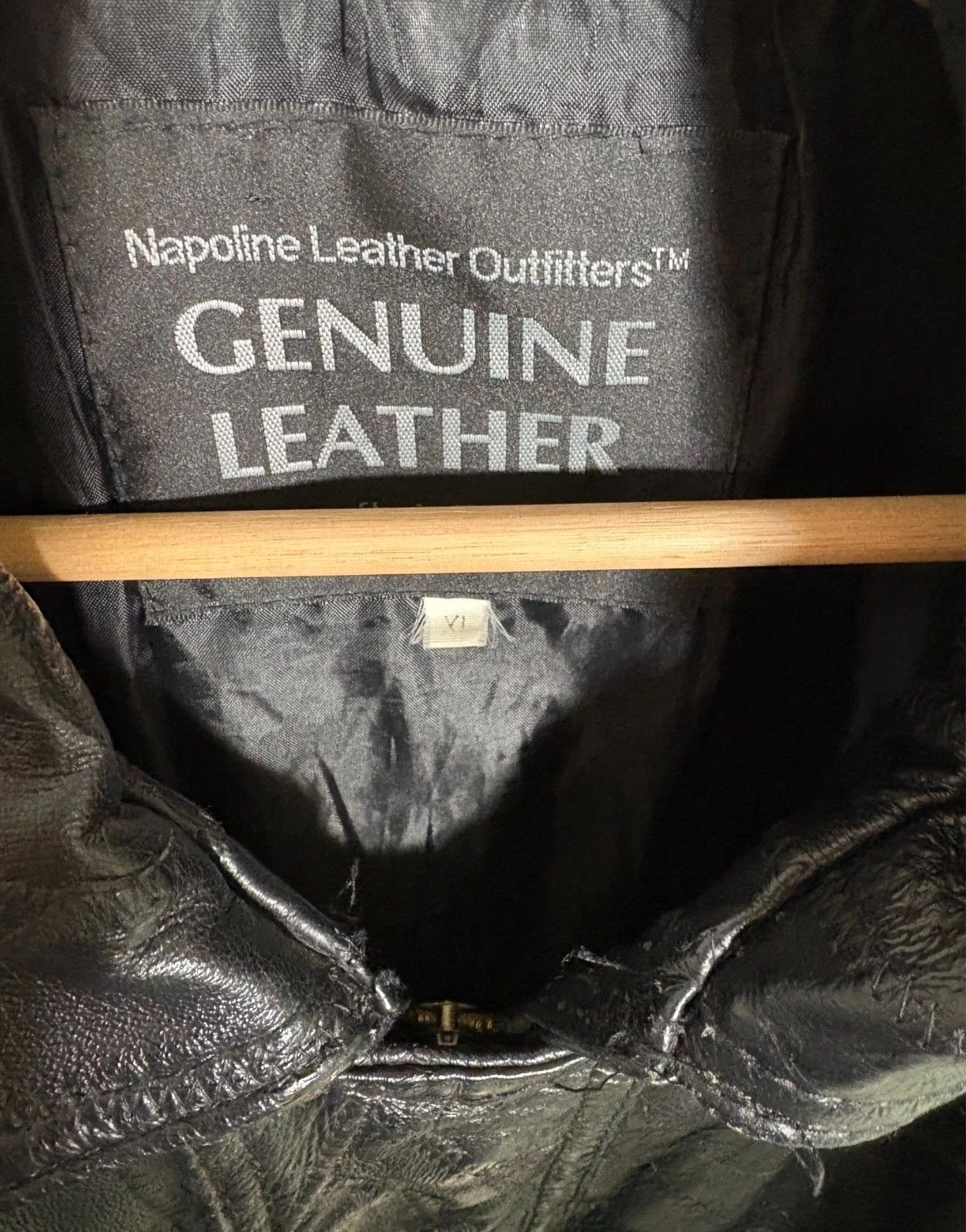 Other Vintage NAPOLINE LEATHER OUTFITTERS Leather Coat Jacket XL Size US XL / EU 56 / 4 - 2 Thumbnail