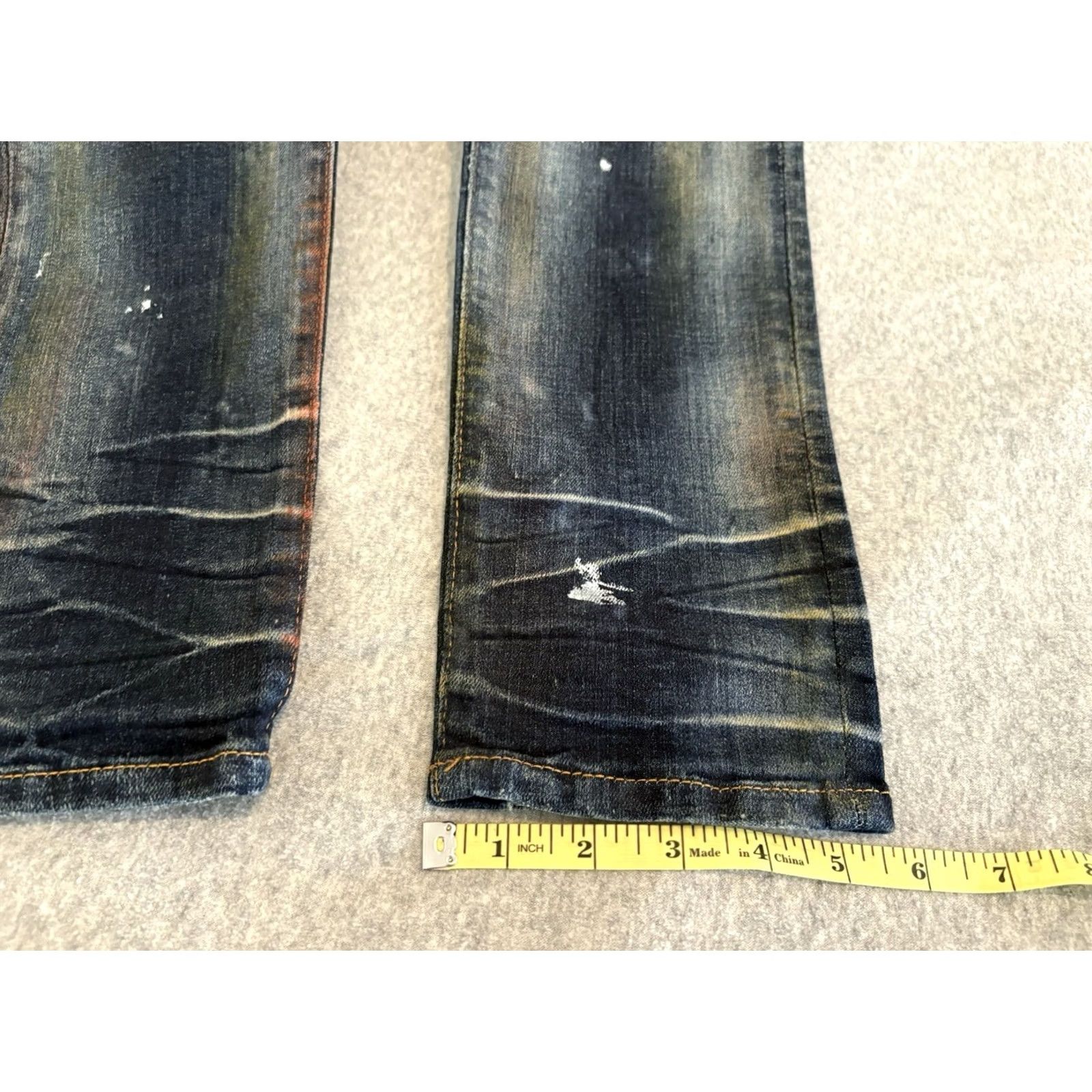 Prps Prps Jeans Men Skinny Distressed Painter Wash 31x33 Slim Fit Cotton Blend Denim Cotton Blend Blue 31x33 Universal Men Size US 31 - 5 Thumbnail