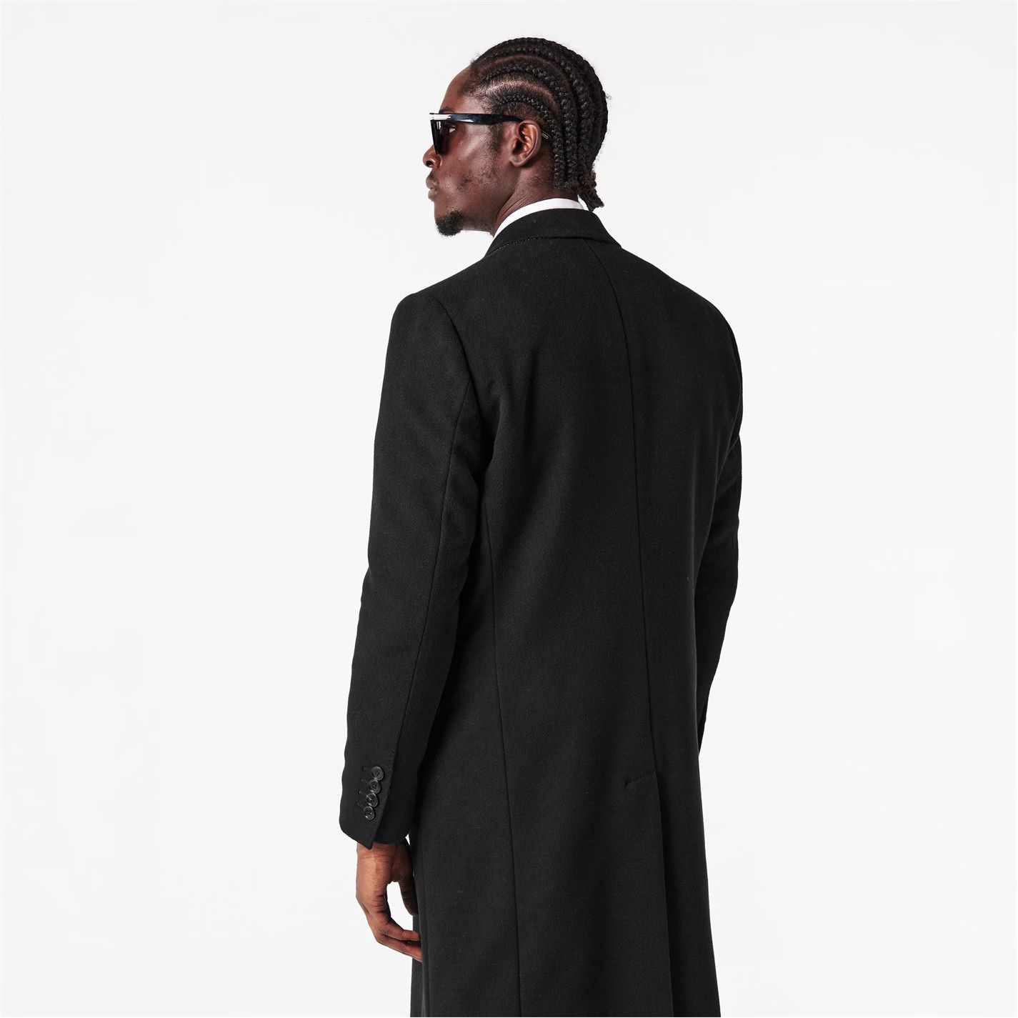 Dolce & Gabbana o1g2r1mq0426 Double Breasted Fitted Overcoat in Nero Size US L / EU 52-54 / 3 - 4 Thumbnail