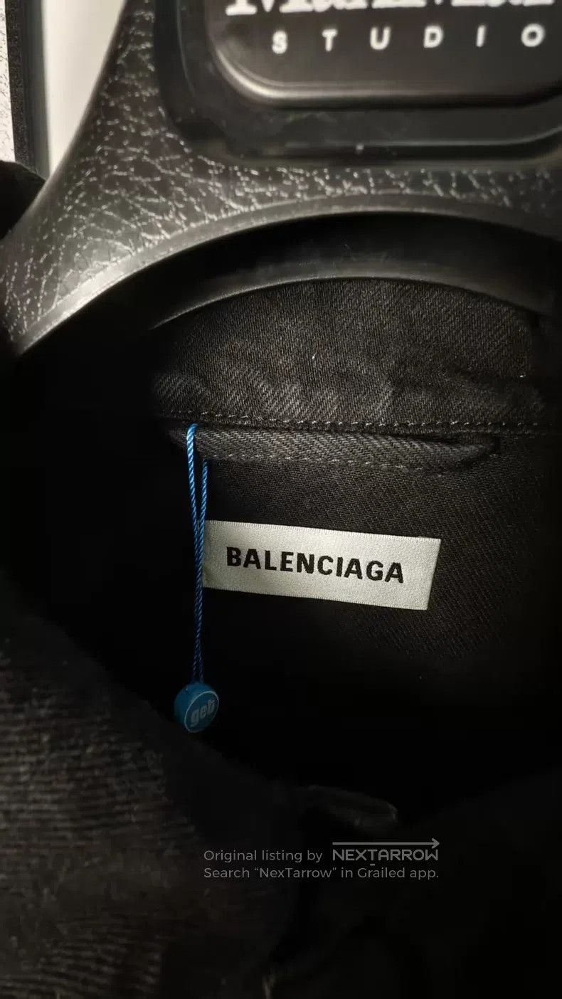 Balenciaga Balenciaga Diamond Studded Denim Jacket Size XS / US 0-2 / IT 36-38 - 4 Thumbnail