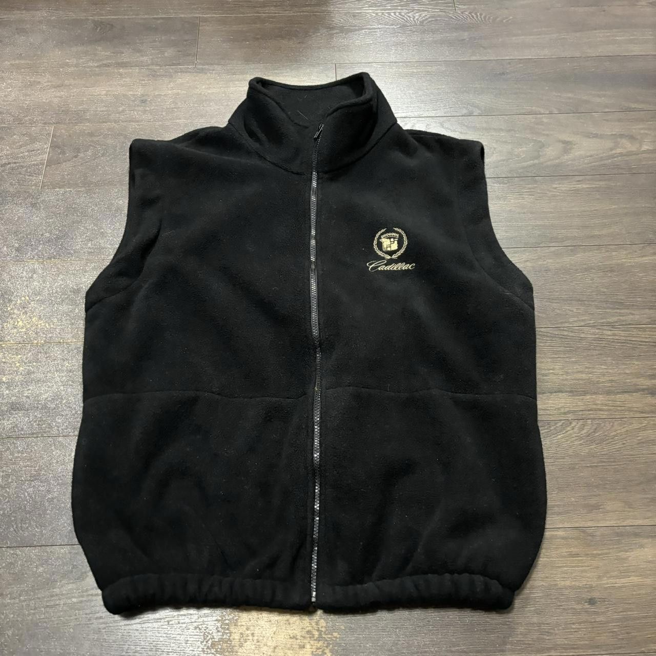 Designer Vintage Cadillac zip up fleece vest 00s L Size US L / EU 52-54 / 3 - 2 Thumbnail