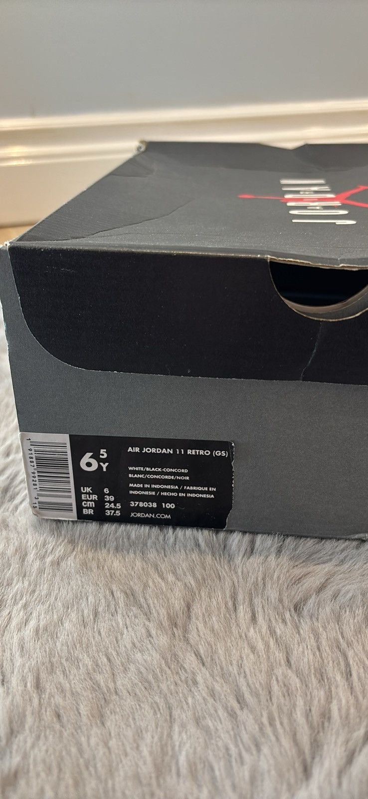 Jordan Brand × Nike Air Jordan 11 Retro GS Concord 2018 Size US 6.5 / EU 39-40 - 11 Thumbnail