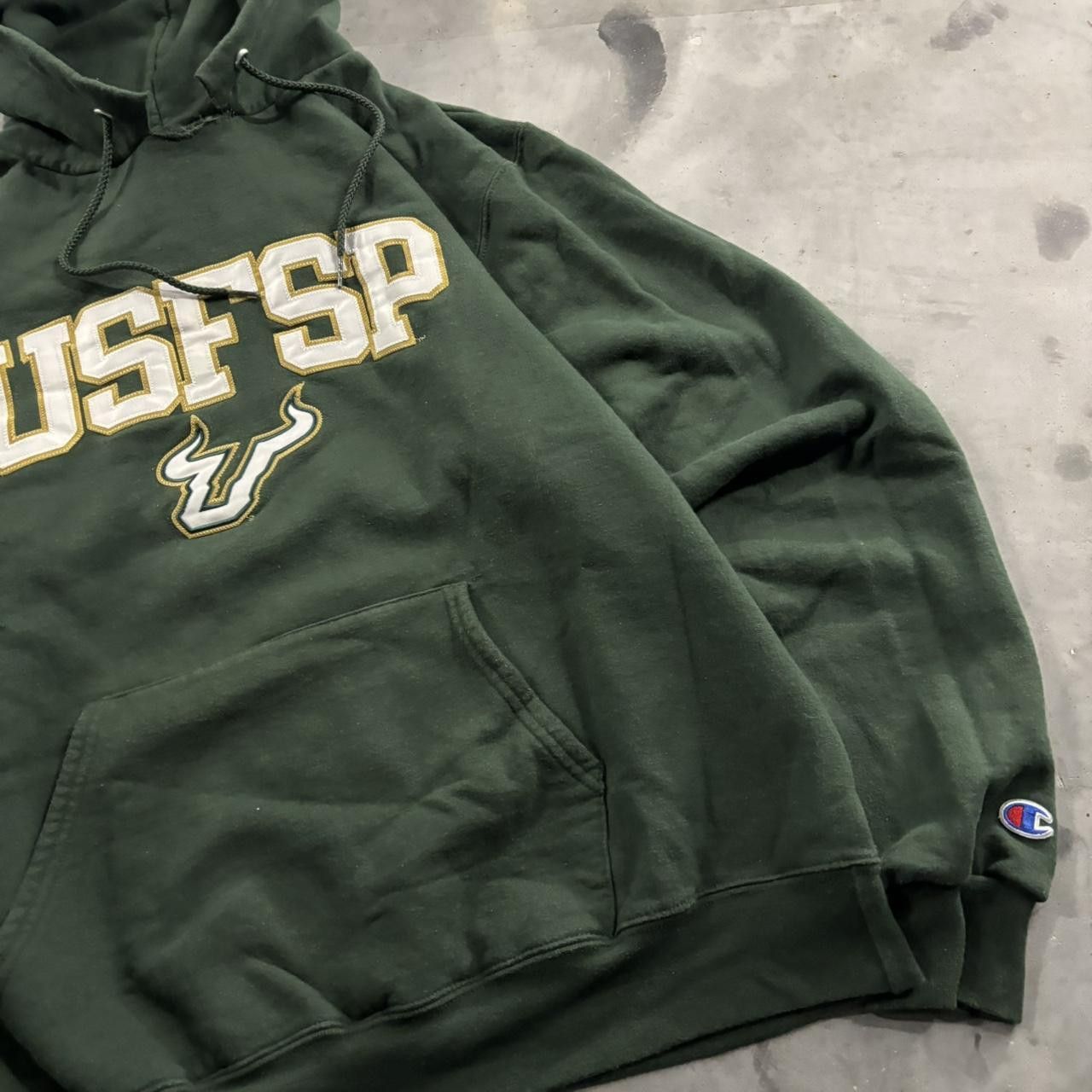 Vintage Crazy Vintage Y2K/2000s Green USFSP College Hoodie! Size M Size US M / EU 48-50 / 2 - 4 Thumbnail