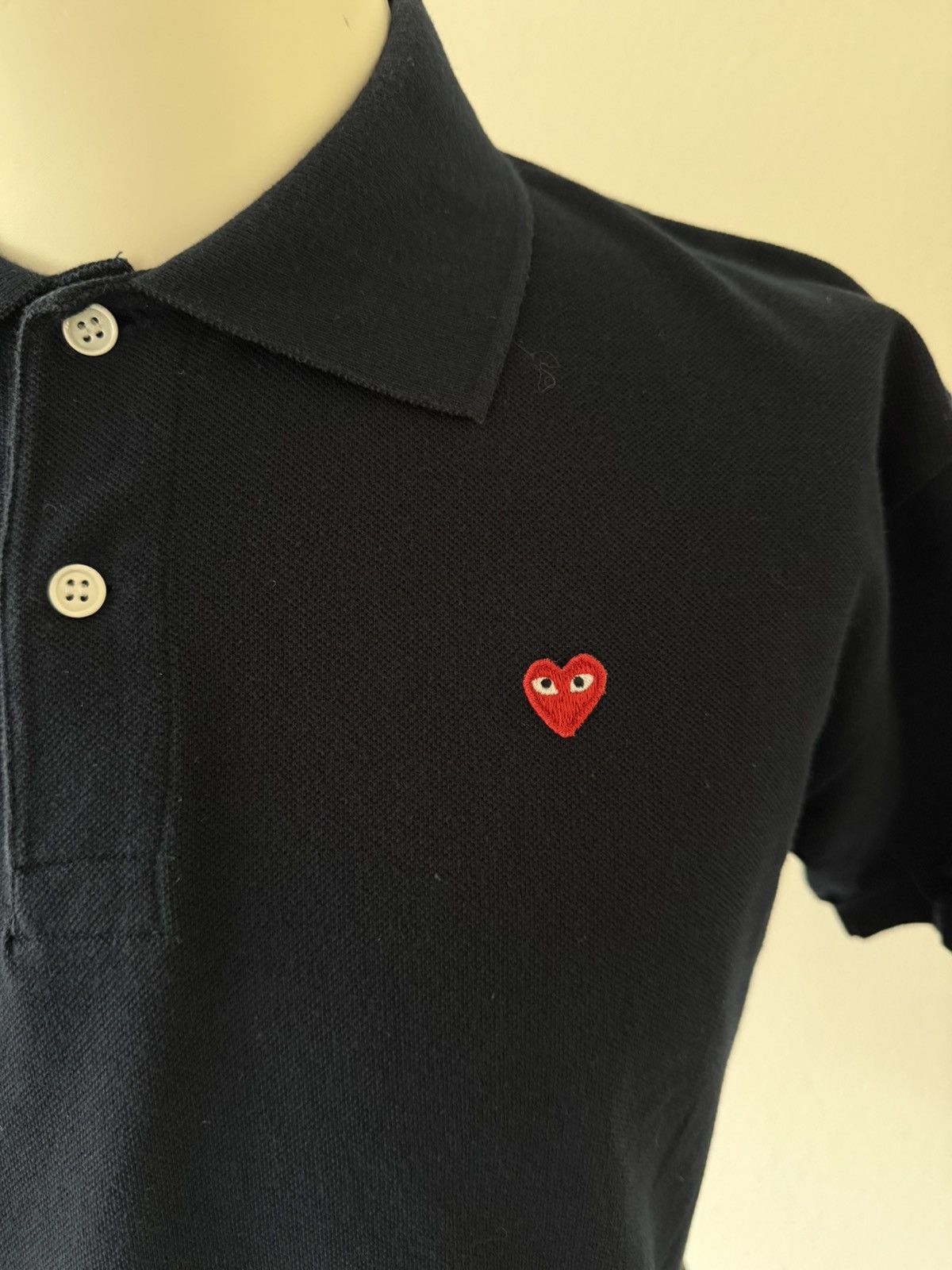 Comme des Garcons PLAY Navy Play Polo Size US XL / EU 56 / 4 - 2 Thumbnail