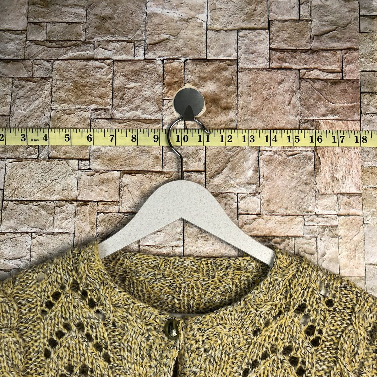 Homespun Knitwear × Japanese Brand Japan Yellow crochet Knitwear vintage #A1067 Size S / US 4 / IT 40 - 4 Thumbnail