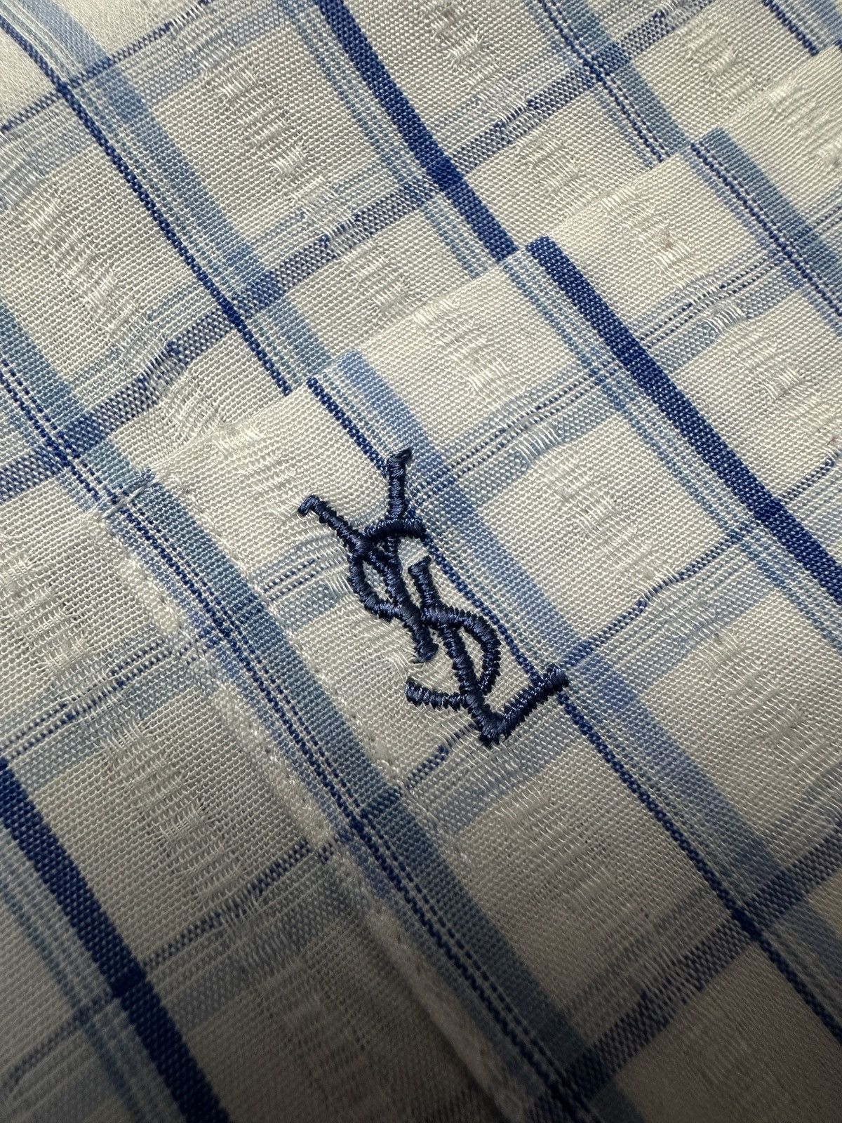 Yves Saint Laurent Lux YSL Shirt Cotton Yves Saint Laurent Summer Shirtsleeve Size US M / EU 48-50 / 2 - 7 Thumbnail