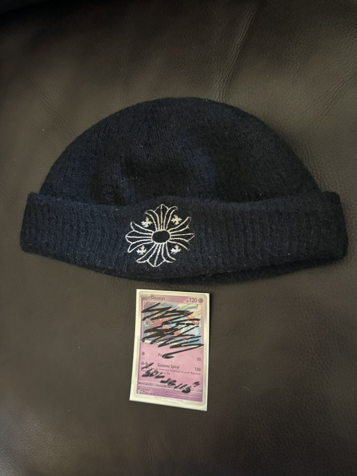 Chrome Hearts Chrome Hearts Black Plus Wool Beanie Size ONE SIZE - 3 Thumbnail