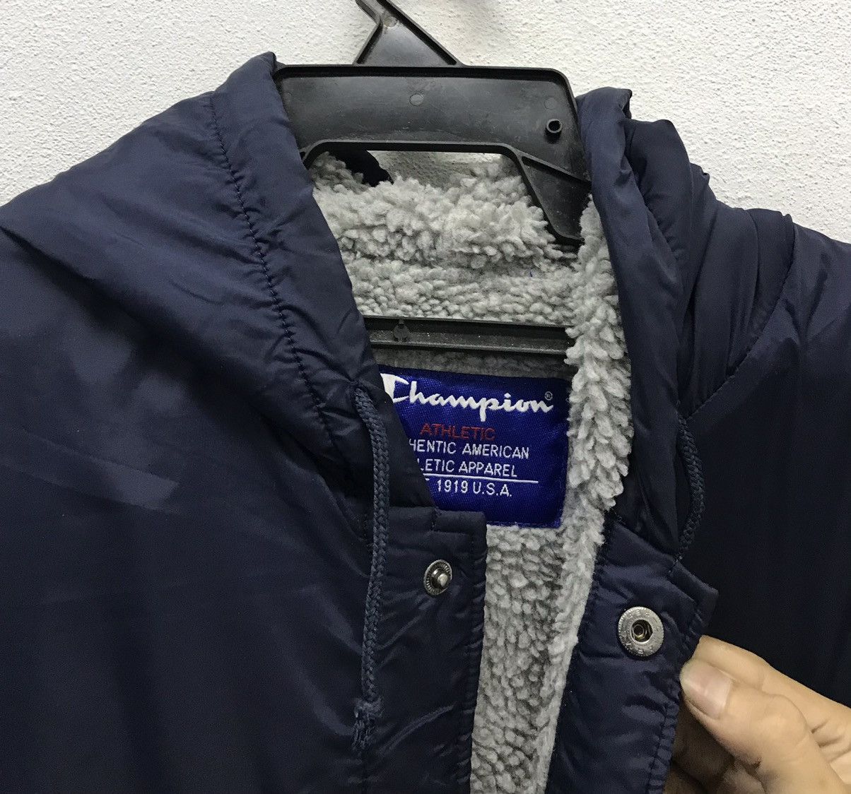 Champion × Vintage Vintage Champion M Yajima Long Jacket Hoodie Size US XXL / EU 58 / 5 - 4 Thumbnail