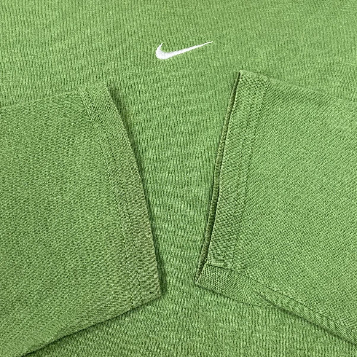 Nike Vintage Y2K Nike Embroidered Center Swoosh Long Sleeve Shirt Size US XL / EU 56 / 4 - 4 Thumbnail