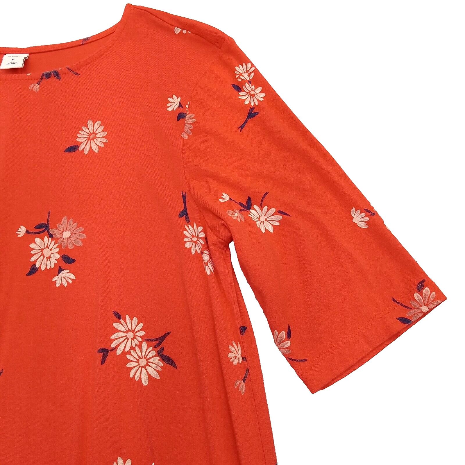 Old Navy Old Navy Dress M Tunic 3/4 Sleeve Knee Length Dark Salmon Size M / US 6-8 / IT 42-44 - 4 Thumbnail