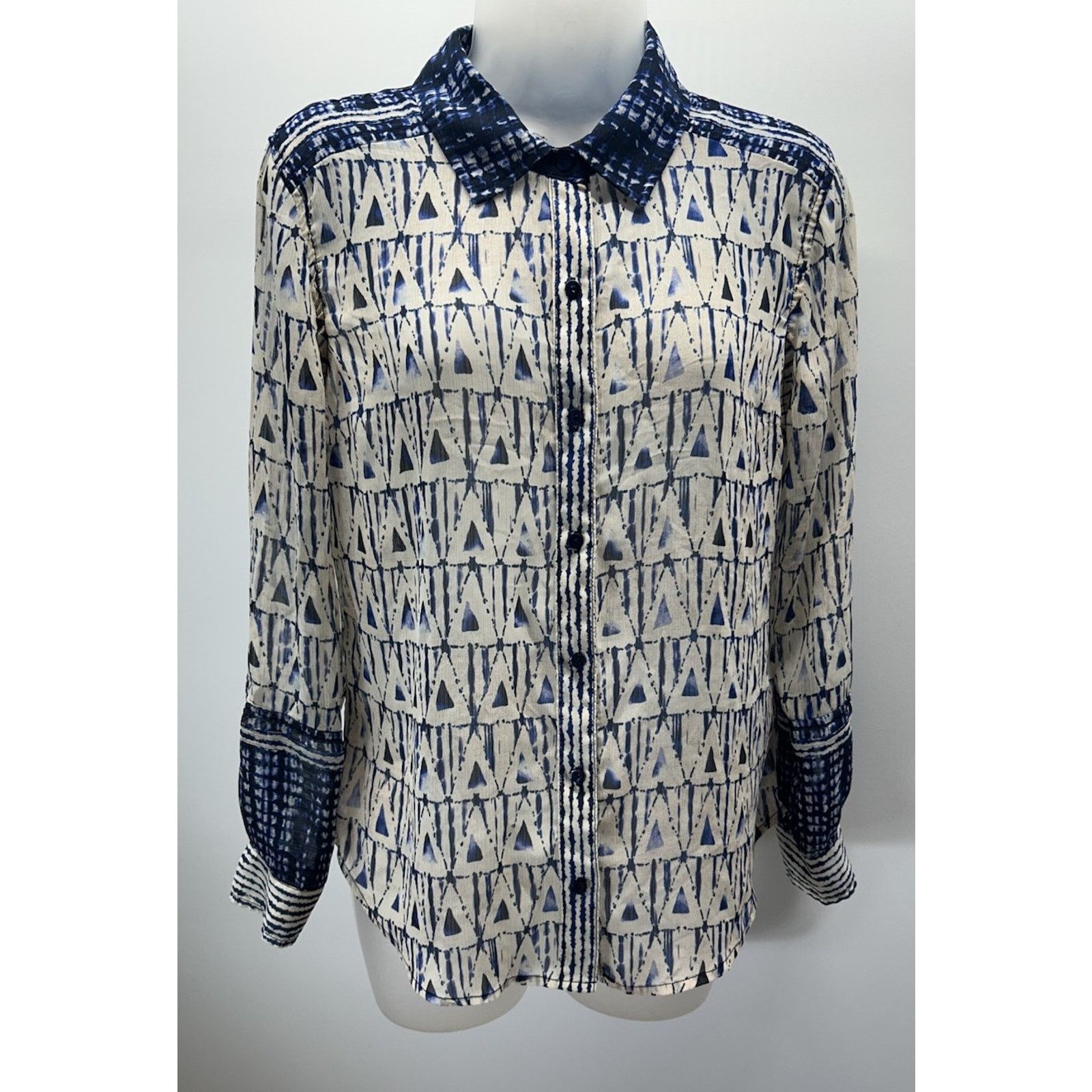 Other Liverpool Los Angeles Collared Blouse Grecian Tile Size S Size S / US 4 / IT 40 - 1 Thumbnail