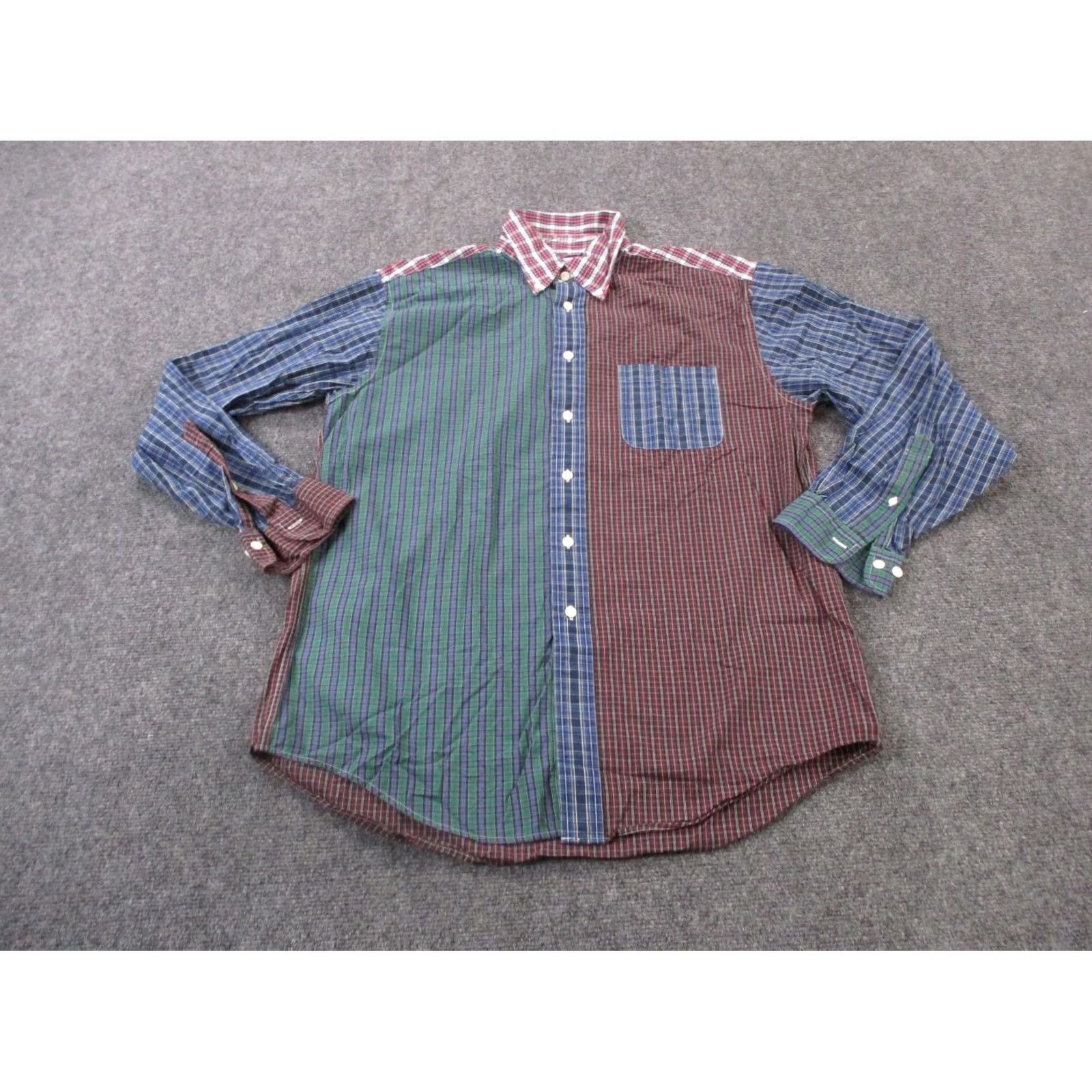 Brooks Brothers Brooks Brothers Shirt Men M Colorful Colorblock Plaid Golf 346 Business Classic Size US M / EU 48-50 / 2 - 2 Thumbnail