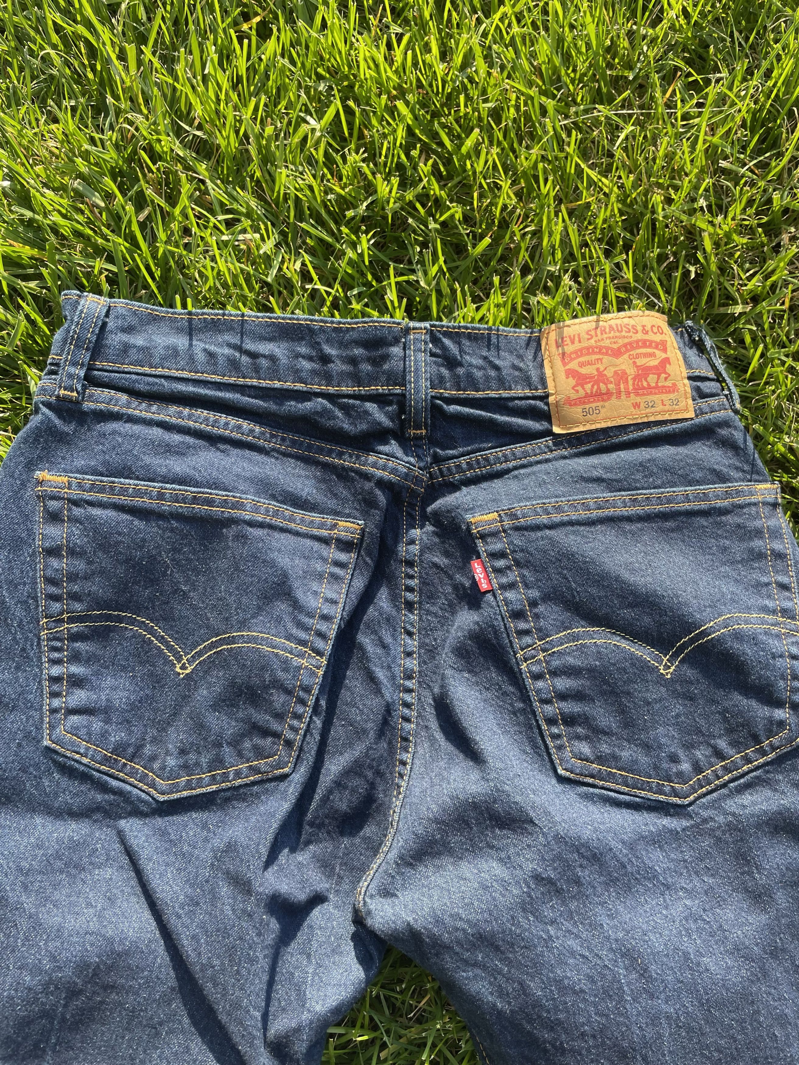 Levi's Levi's 505 Navy Denim Size US 32 / EU 48 - 4 Thumbnail
