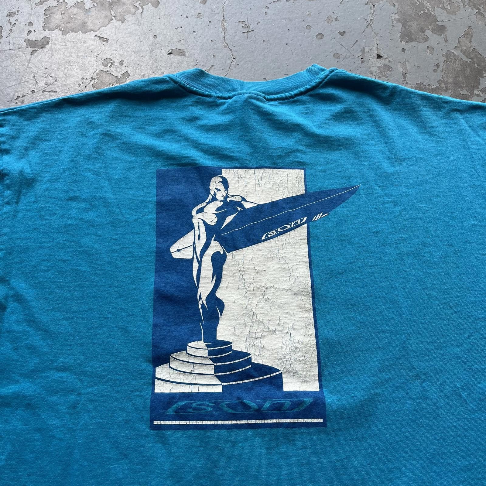 Hanes × Vintage Vintage 90s Son Quicksilver Silver Surfer Surf Grunge Shirt Size US XL / EU 56 / 4 - 6 Thumbnail