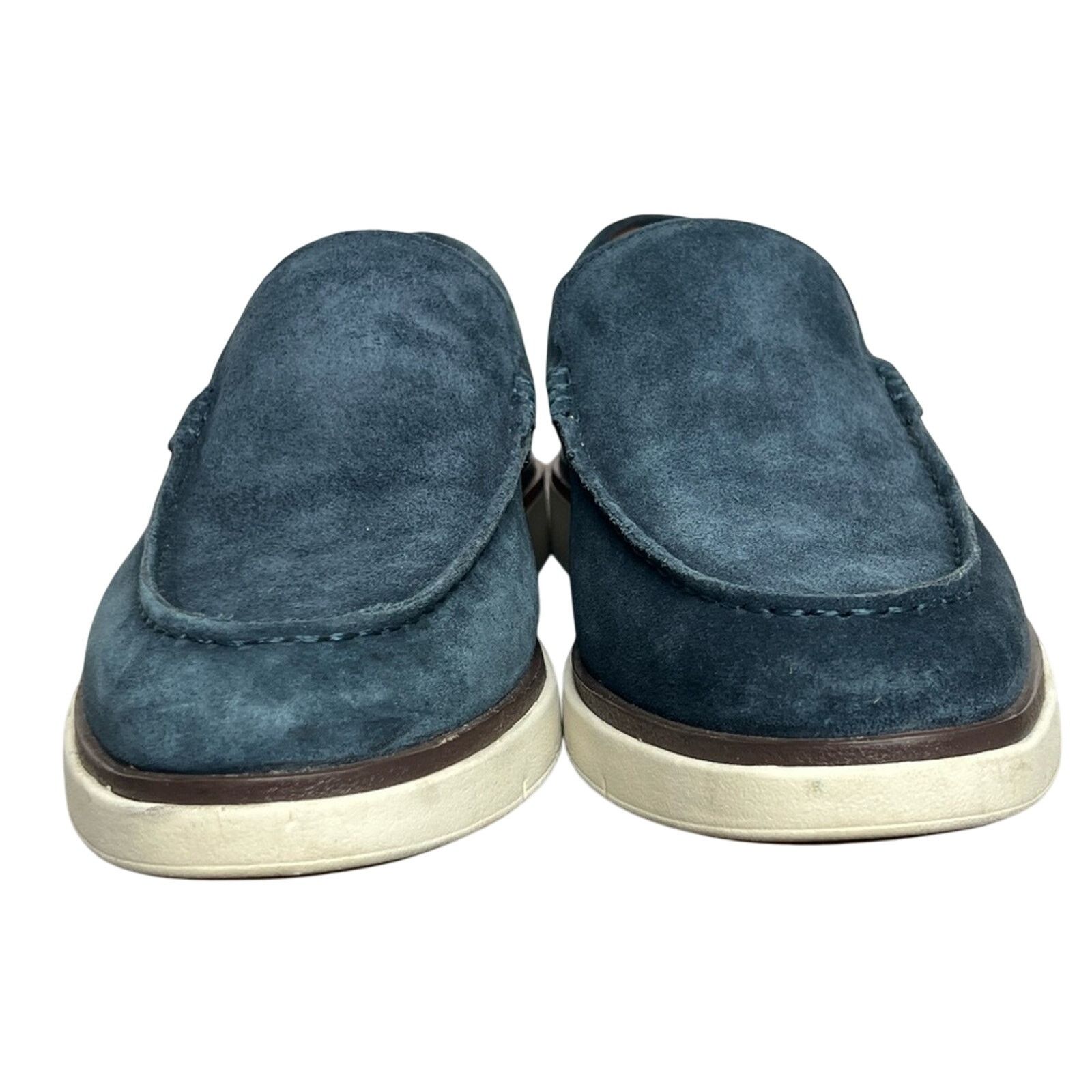 Allen Edmonds Allen Edmonds "CARSON" HYBRID Venetian Navy Suede Loafers Size US 11 / EU 44 - 3 Thumbnail