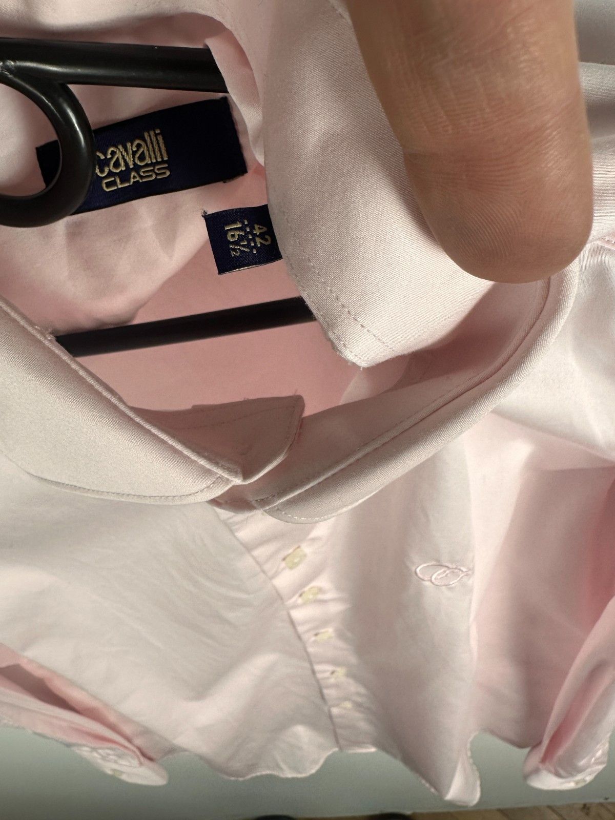 Roberto Cavalli Roberto Cavalli Class Shirt Button Long Sleeve Pink Size 42 Size US M / EU 48-50 / 2 - 6 Thumbnail
