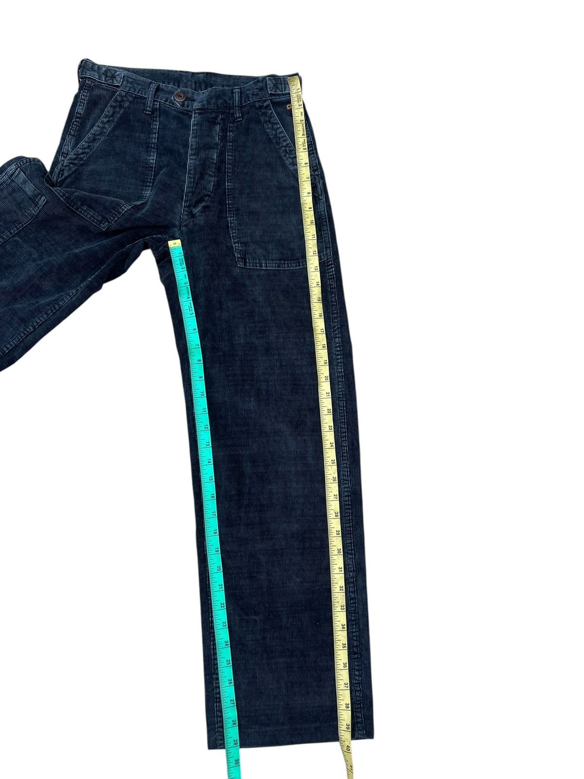 45rpm 2000s 45rpm Japan Fade Corduroy Blue Black Fatigue Pant Size US 28 / EU 44 - 6 Thumbnail