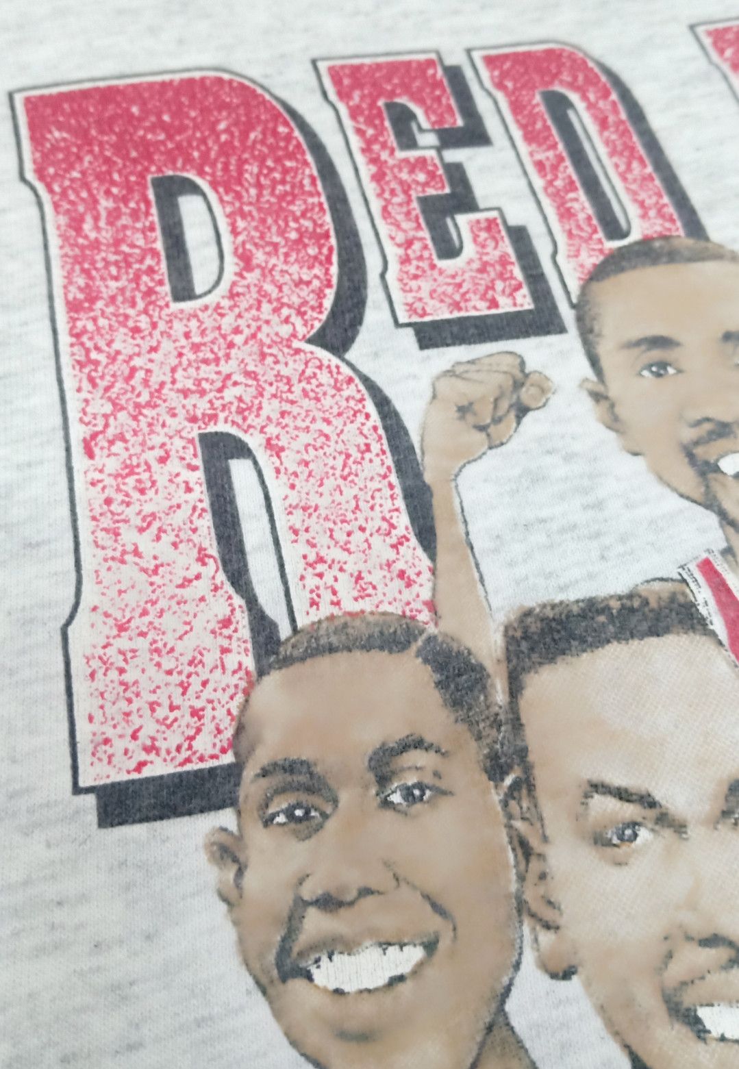 NBA × Vintage Vintage 90s NBA Playoffs Chicago Bulls Red Heat T-shirt Size US L / EU 52-54 / 3 - 10 Thumbnail