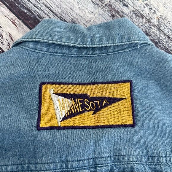 Other Vintage Christopher & Banks “We Love Minnesota” Denim Button Size S / US 4 / IT 40 - 3 Thumbnail