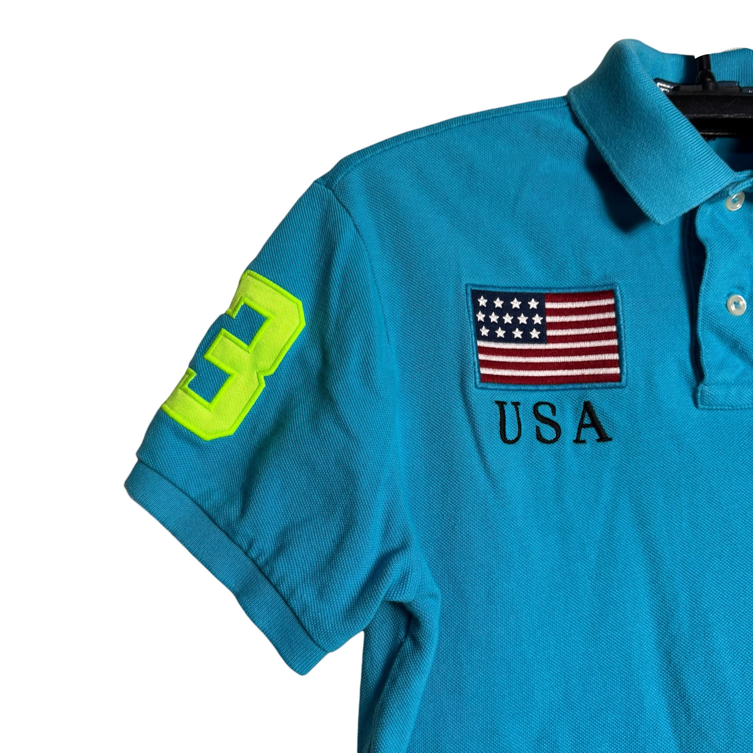 Polo Ralph Lauren 🔥RARE🔥Vintage Polo Ralph Lauren #3 USA Chief Keef Polo Size US S / EU 44-46 / 1 - 3 Thumbnail