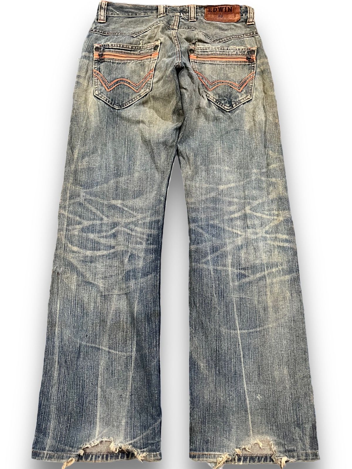 Edition Japan Vintage Edwin XV MudWash Rusty Denim Size US 31 - 4 Thumbnail