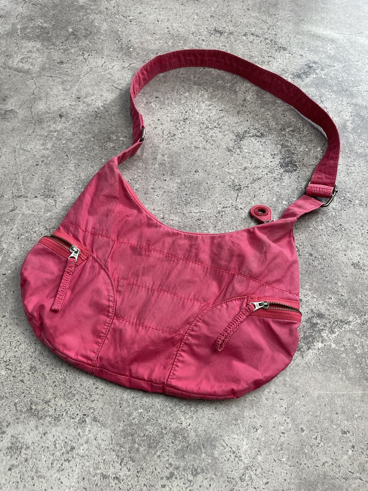 Diesel Vintage Dieslel Bag Y2K Sling bag Messenger Pink 00s Size ONE SIZE - 5 Thumbnail